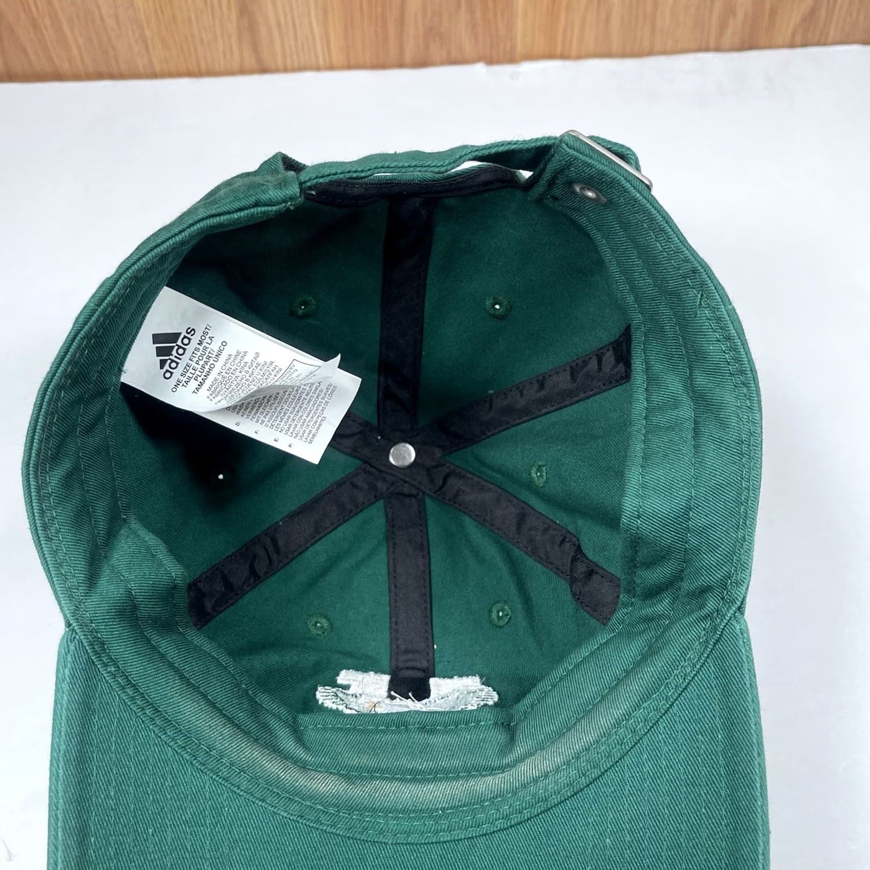 Adidas Adidas Unknown Letter “H” Adult Adjustable StrapBack Baseball Hat Cap Green Size ONE SIZE - 7 Thumbnail