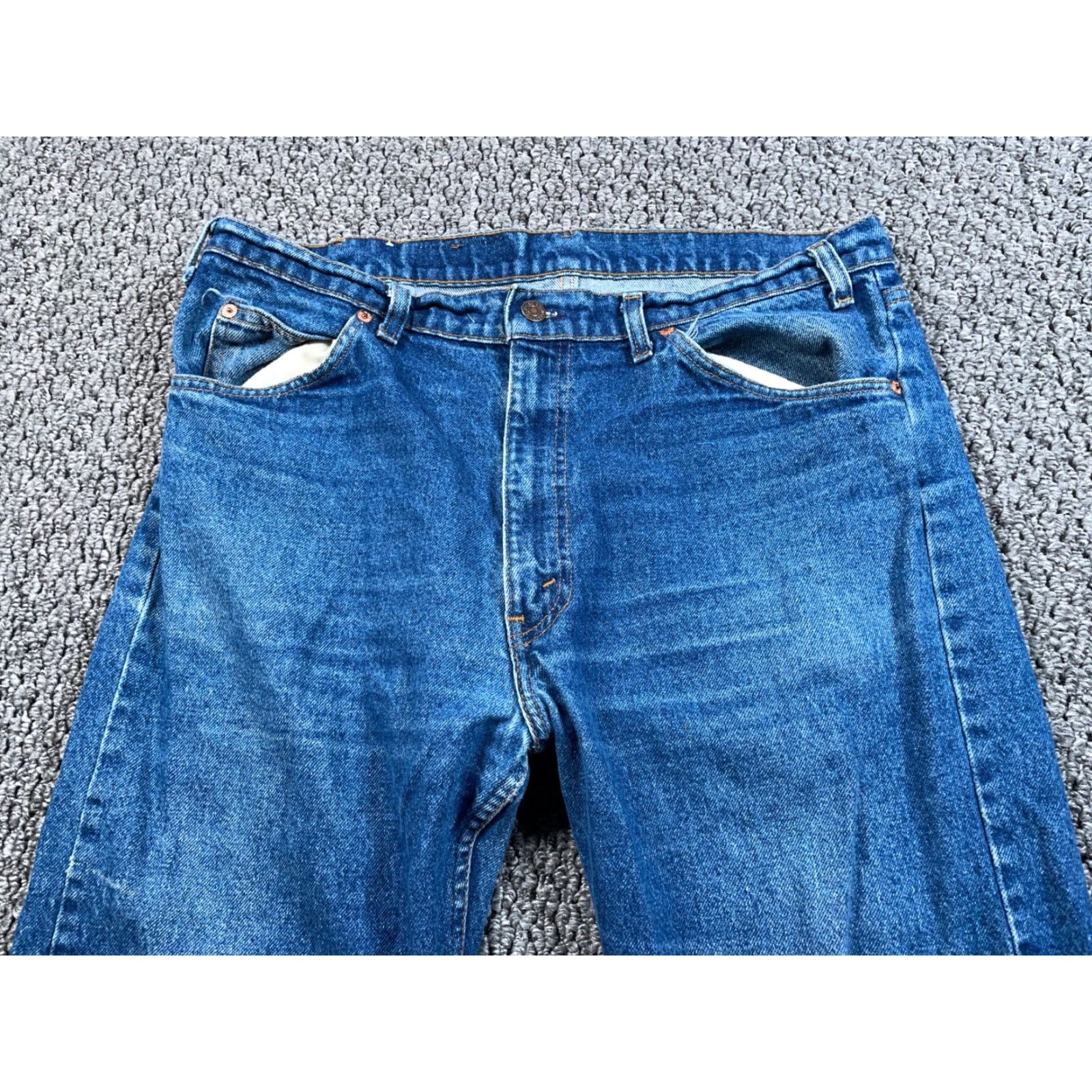 Levi's VINTAGE Levi's 505 Jeans - Regular Straight Leg Denim for Men - 37W x 28L, Blue, 1980s Grunge Classic, Mid Rise, Zip Fly, 5-Pocket, Cotton Size US 38 / EU 54 - 5 Thumbnail