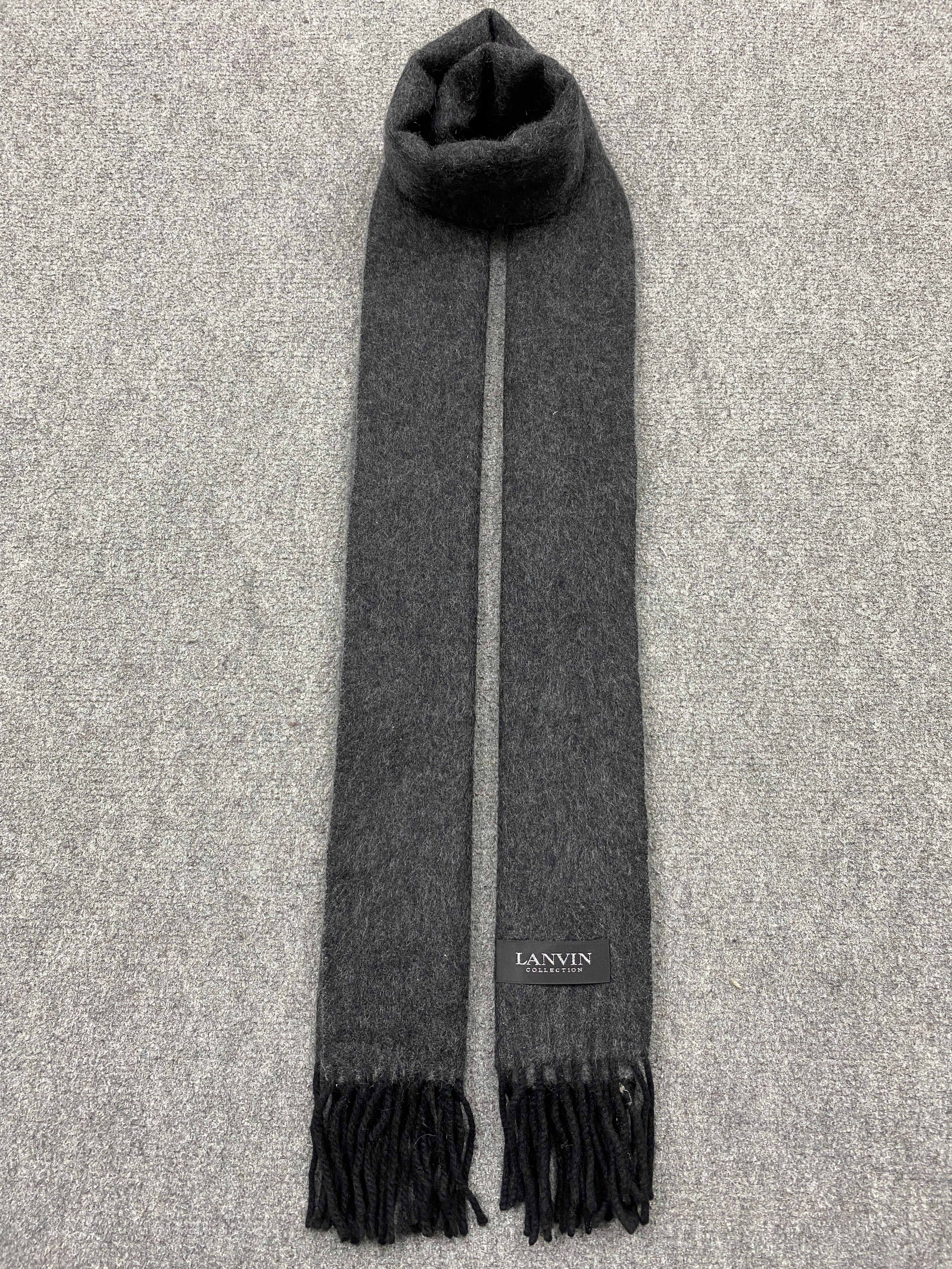 Lanvin × Vintage Lanvin Cashmere Scarf / Muffler / Neckwear - sc0137 Size ONE SIZE - 1 Thumbnail