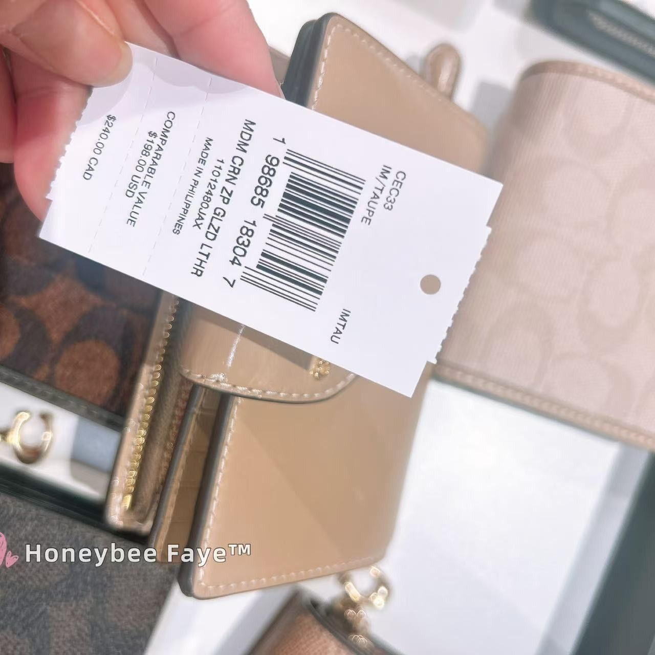 Coach NWT Coach Medium Corner Zip Wallet CEC33 Size ONE SIZE - 7 Thumbnail