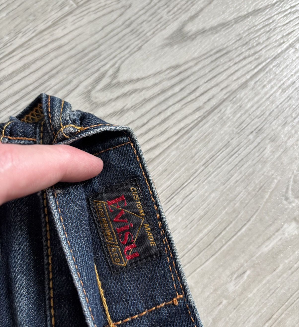 Evisu × Japanese Brand × Vintage Vintage Custom Made Evisu Distressed Jeans Selvage Size US 30 / EU 46 - 5 Thumbnail