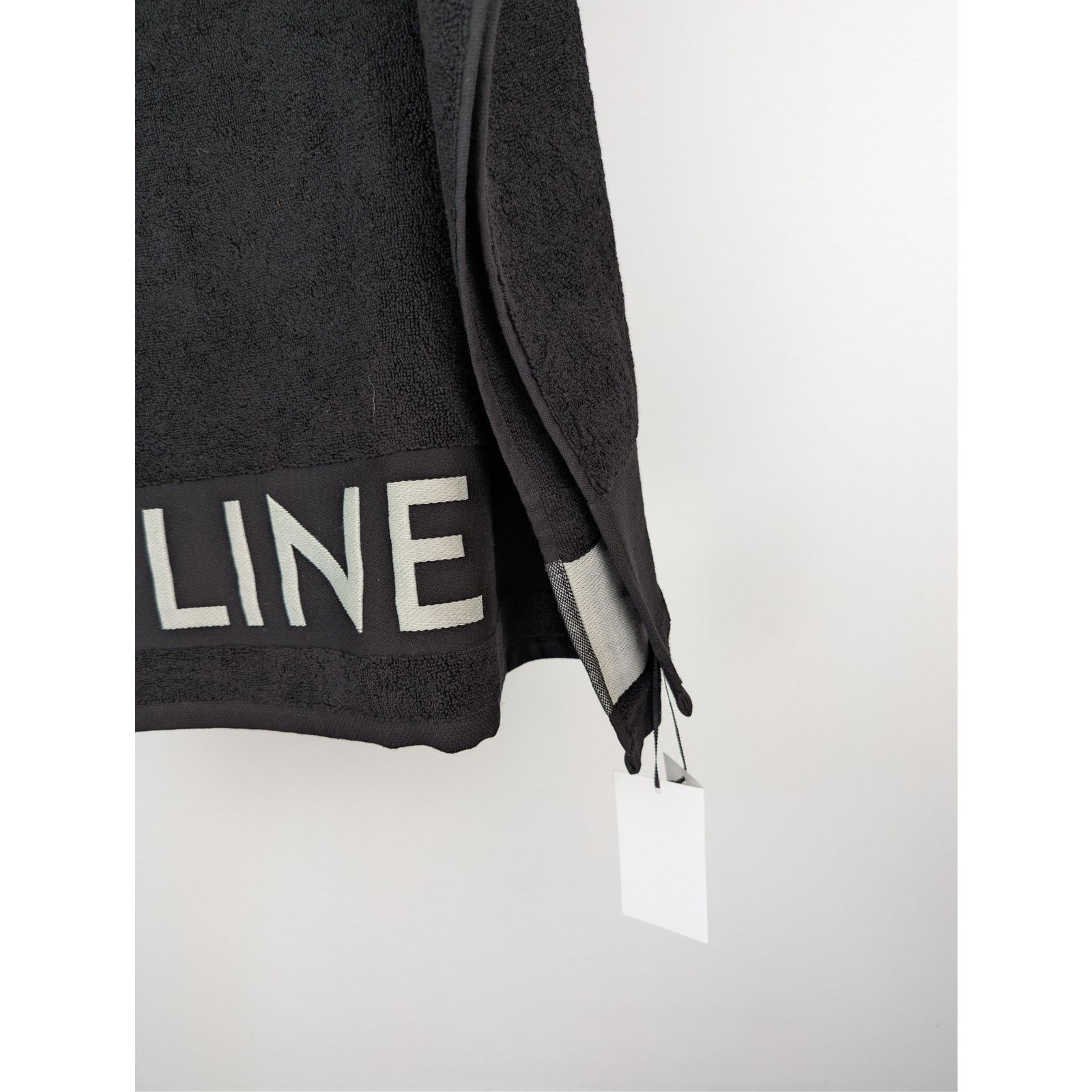 Celine o1rshd1 Q:2 / cotton terry beach towel in Black Size ONE SIZE - 12 Thumbnail