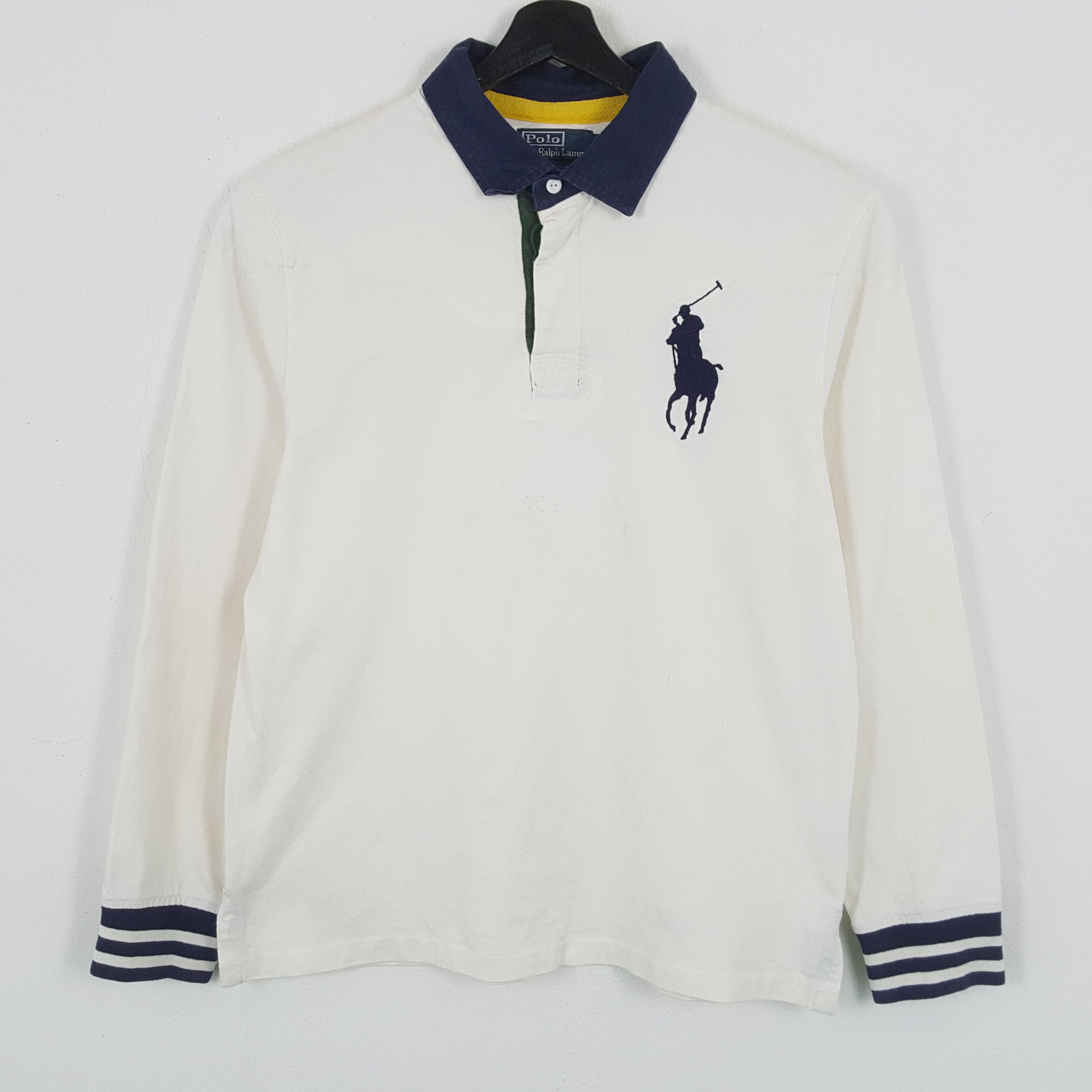 Polo Ralph Lauren × Vintage POLO by RALPH LAUREN Fashion Style Long Sleeve Polos Size US XL / EU 56 / 4 - 1 Thumbnail