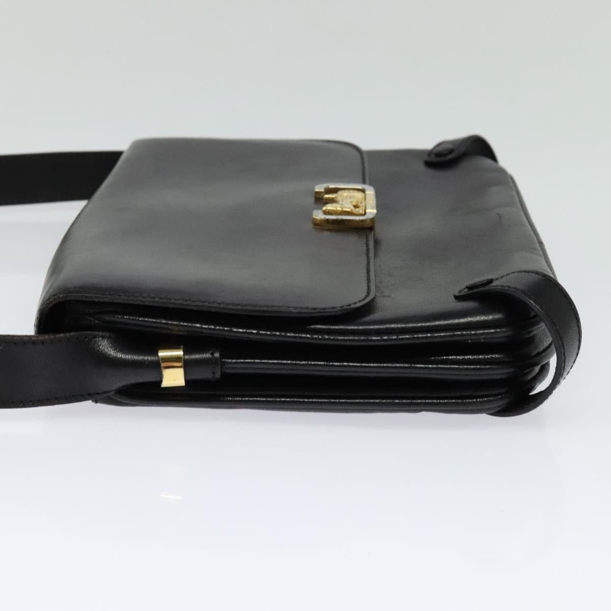Celine CELINE Shoulder Bag Leather Black Gold Size ONE SIZE - 4 Thumbnail