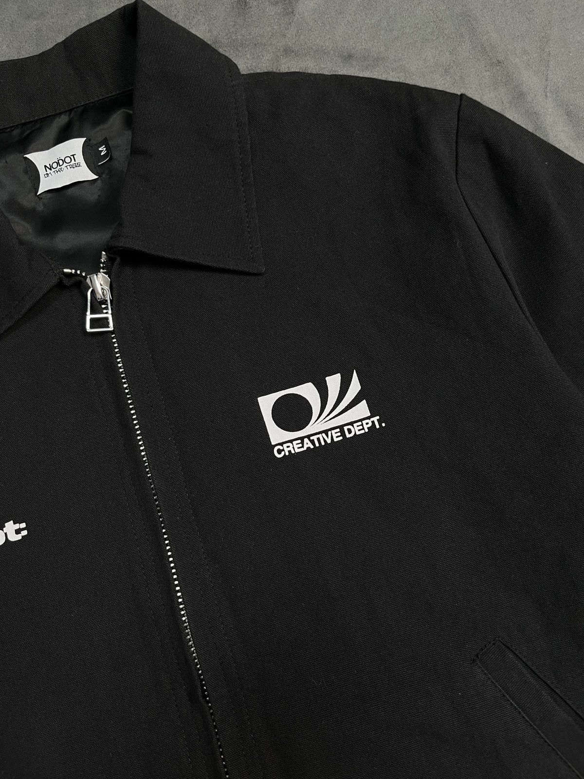 Japanese Brand Nodot Y2k Two Way Zipper Black Workwear Jacket Medium Size US M / EU 48-50 / 2 - 3 Thumbnail