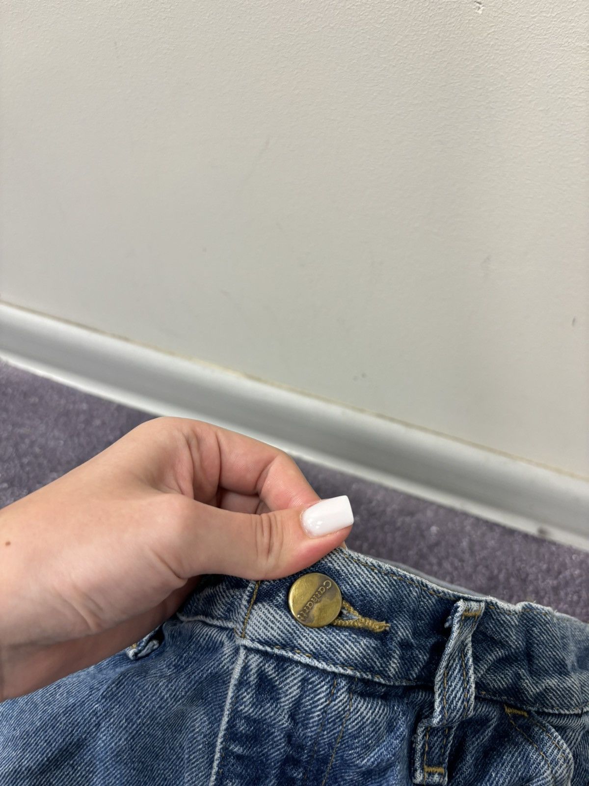 Carhartt Vintage Carhartt Dungaree Fit USA Faded Denim Baggy Jeans Size US 32 / EU 48 - 14 Thumbnail