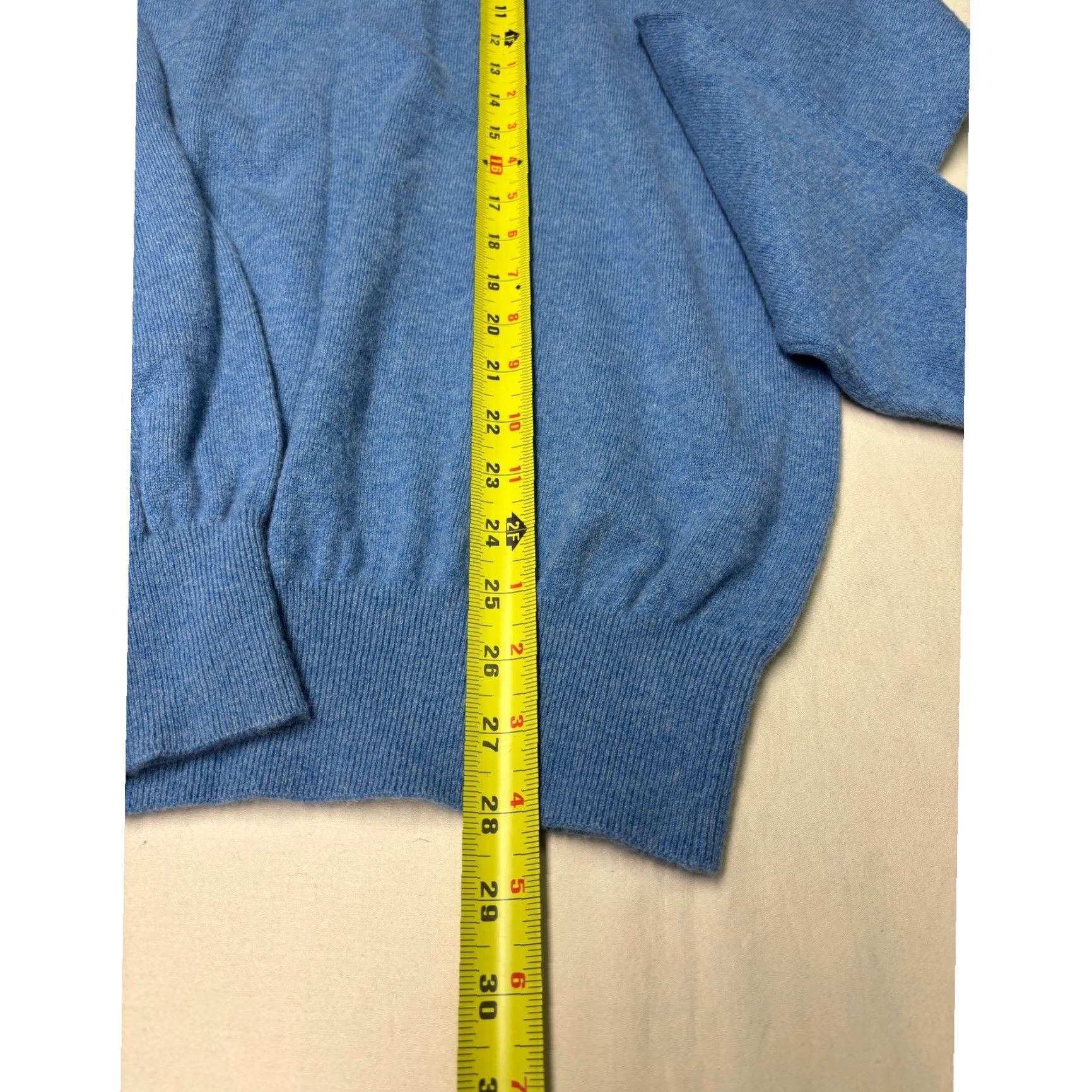 Peter Millar Peter Millar Mens 2XL Blue 100% Cashmere 1/4 Zip Sweater Size US XXL / EU 58 / 5 - 4 Thumbnail
