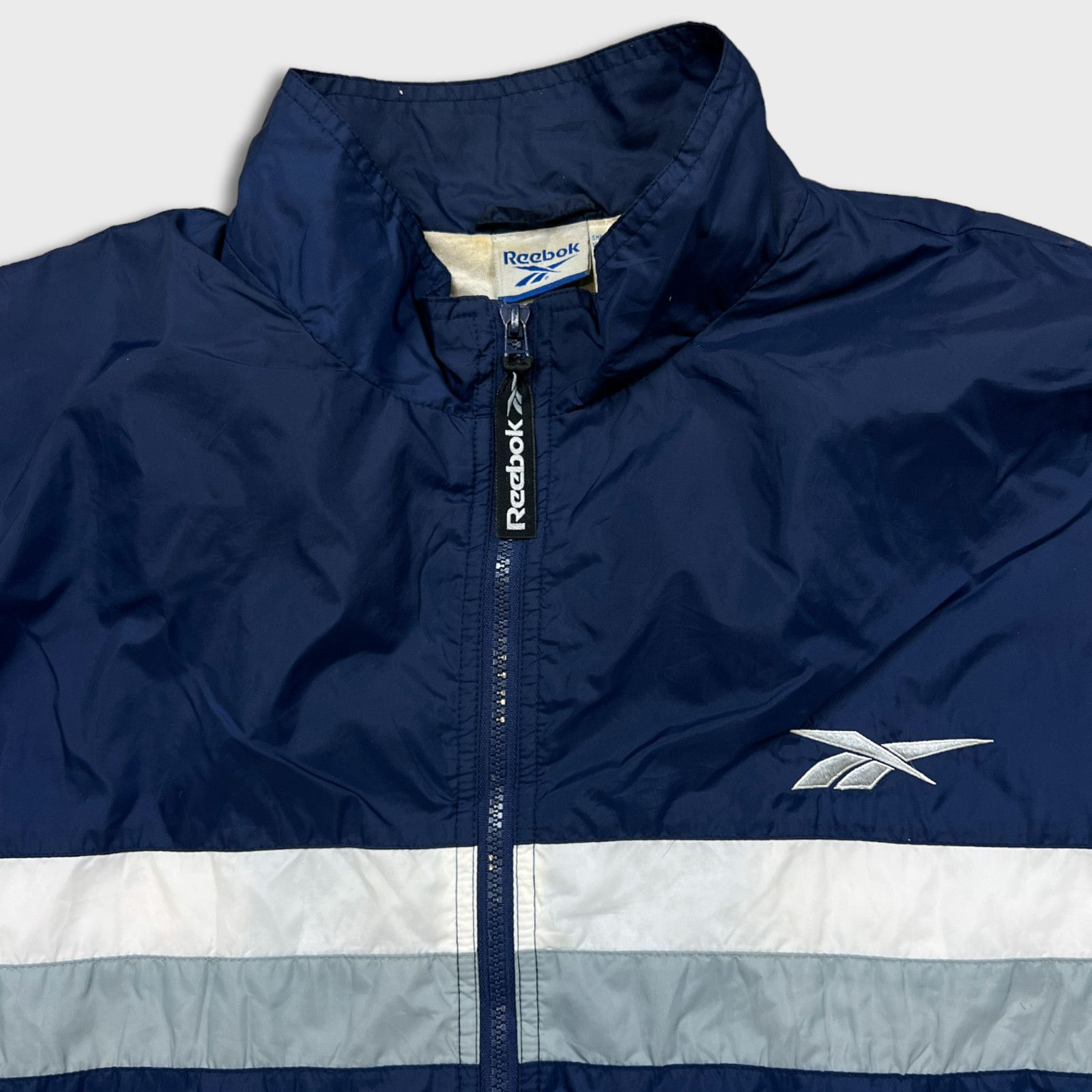 Reebok × Vintage Vintage Reebok Jacket Large Full Zip Windbreaker 90s Bomber Size US L / EU 52-54 / 3 - 2 Thumbnail