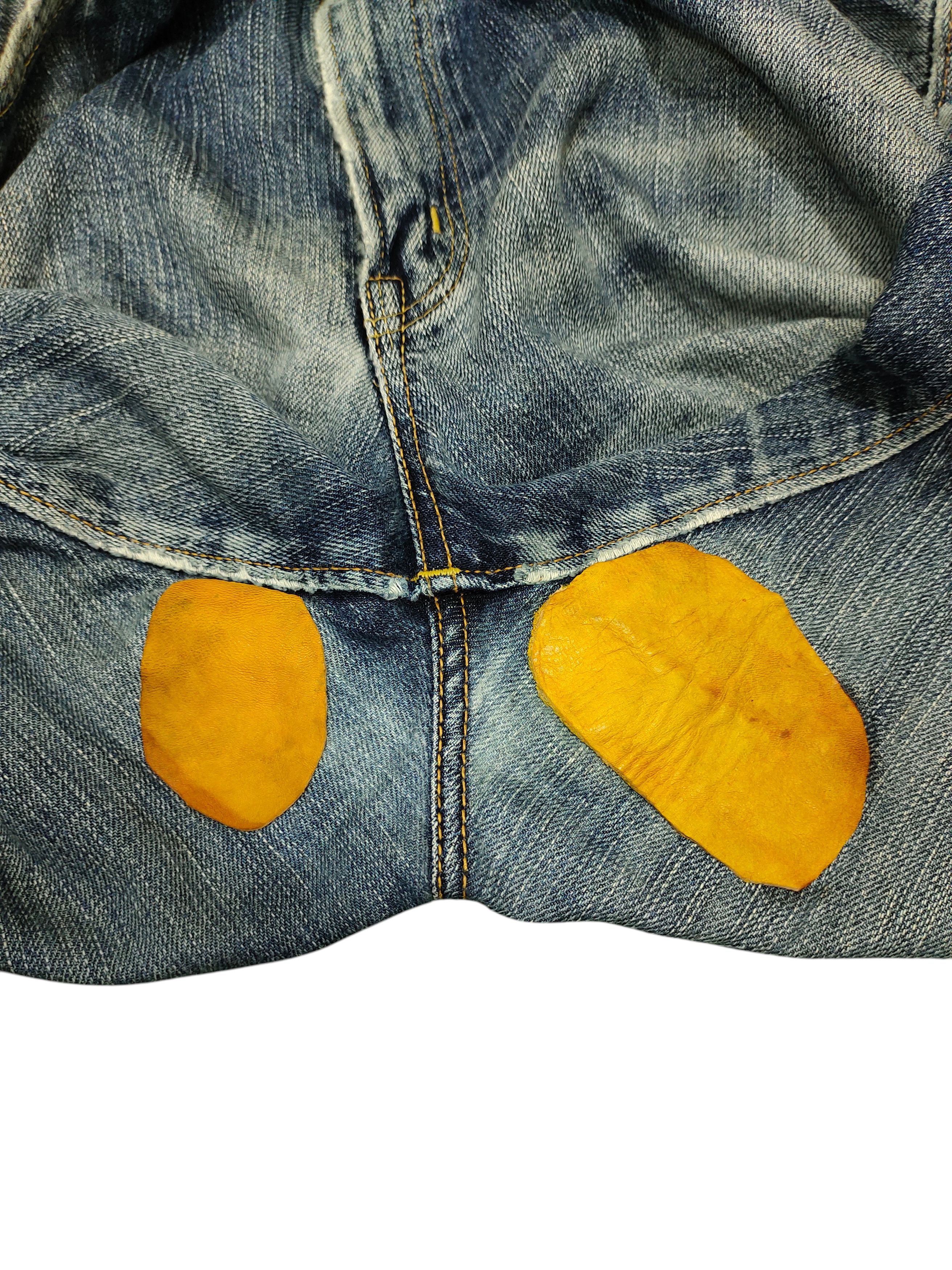 Number (N)ine × Undercover Vintage 90s Edwin 505zx Selvedge Leather Distress Denim Jean Size US 36 / EU 52 - 13 Thumbnail
