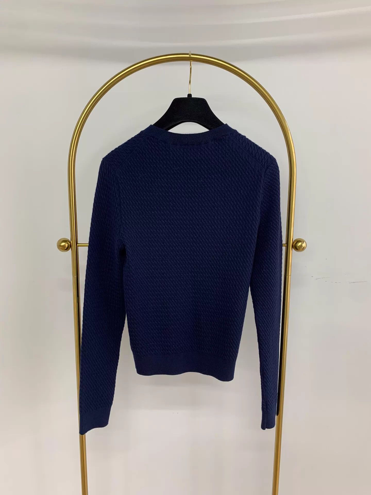 Miu Miu MIU MIU Navy Cable Knit Cashmere Silk Cardigan 40 Size S / US 4 / IT 40 - 4 Thumbnail