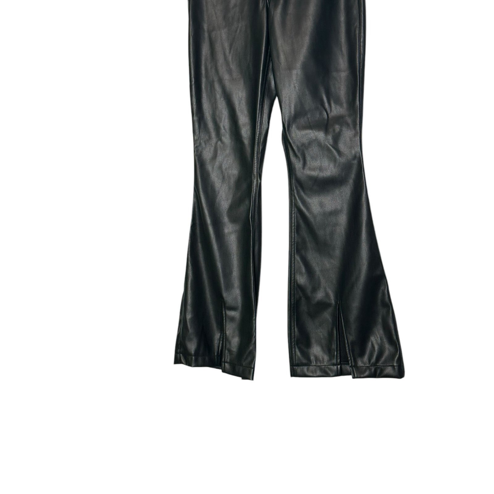Hollister Hollister black faux leather high rise flare pants size 0 Size 25" / US 0 / IT 36 - 8 Thumbnail