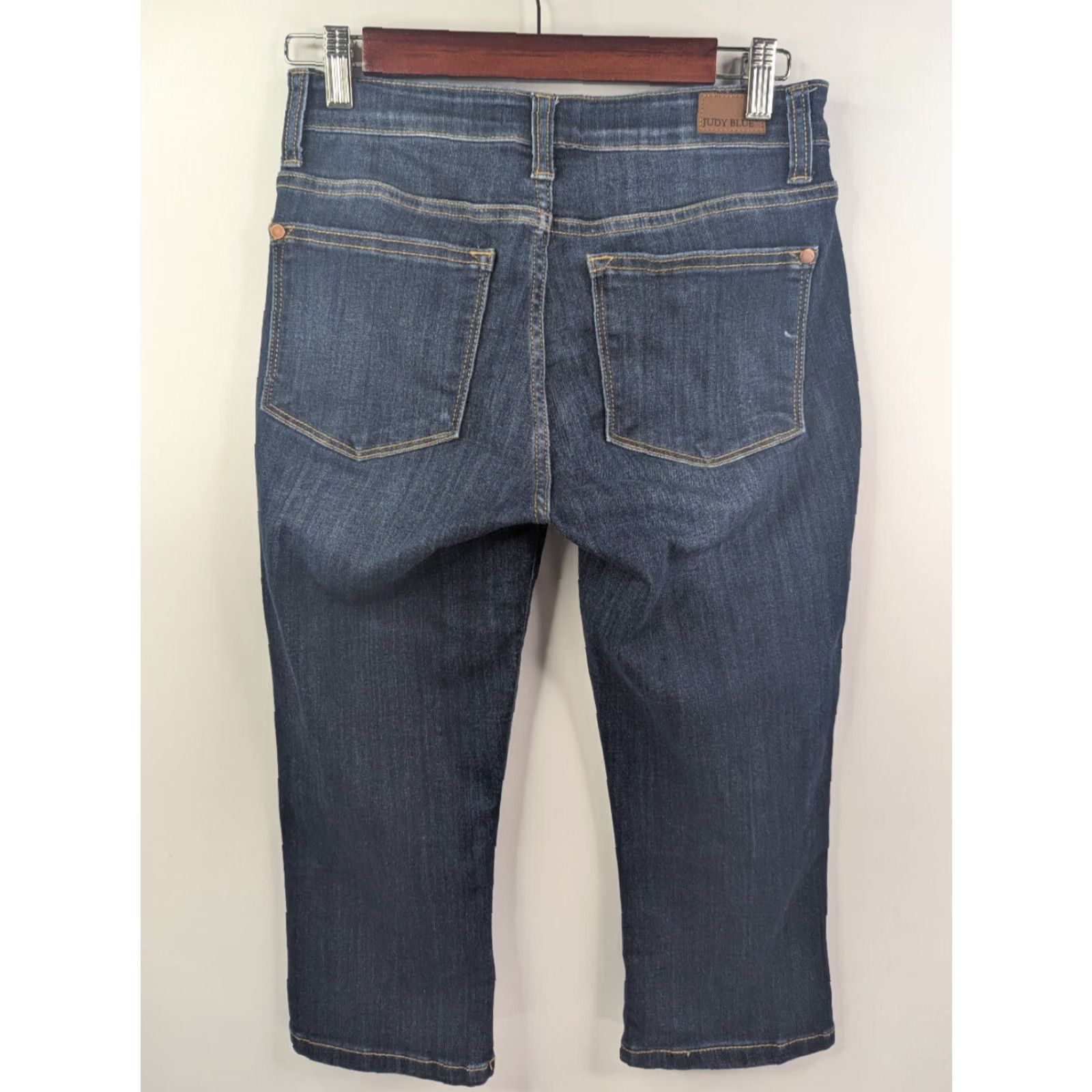 Denime Judy Blue Denim Blue Skinny Fit Capri Jeans Womens 1/25 JB82291DK Size 25" / US 0 / IT 36 - 3 Thumbnail