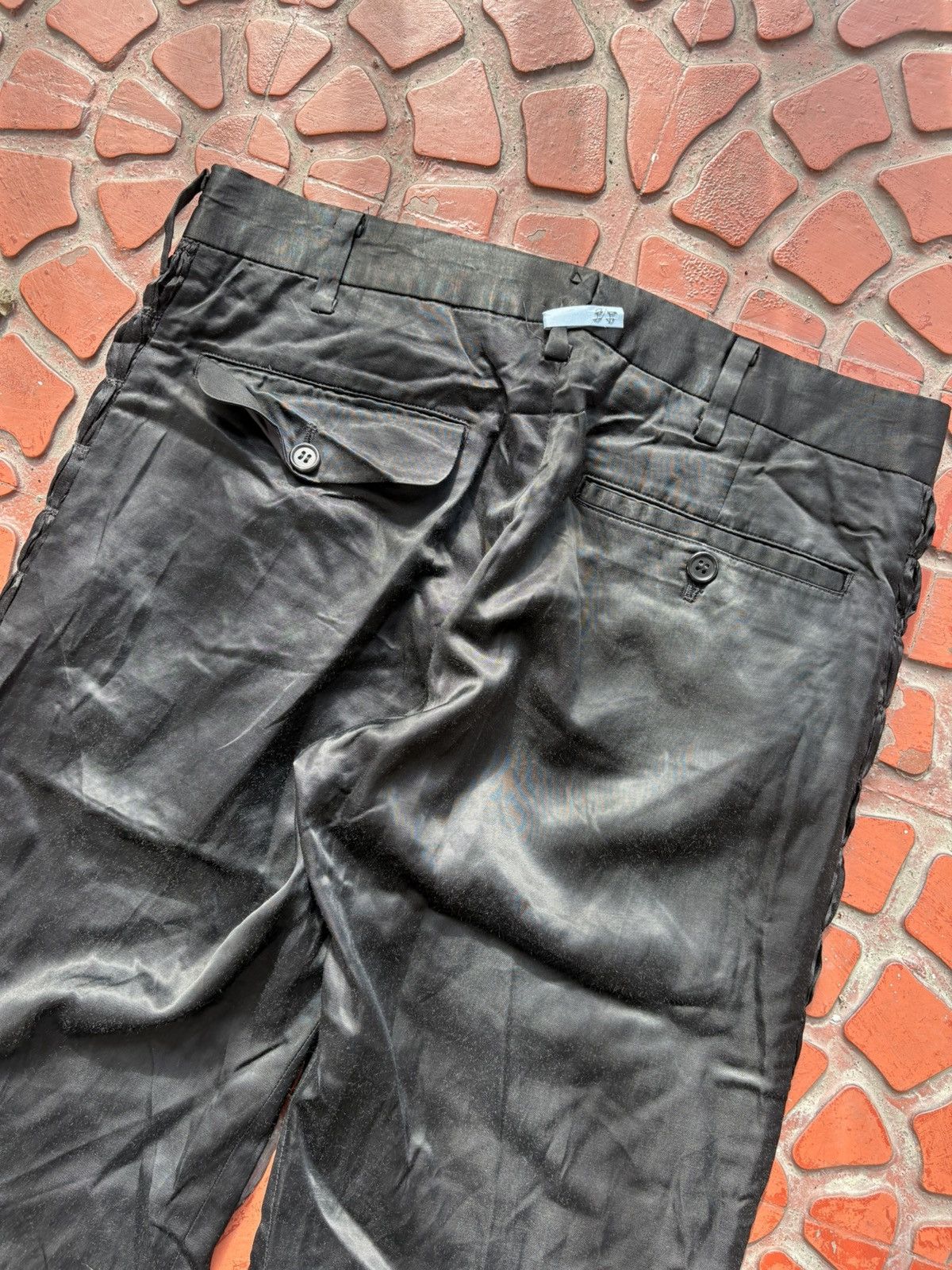 UNDERCOVERISM ARCHIVE - SIDE RUFFLE SILK PANTS