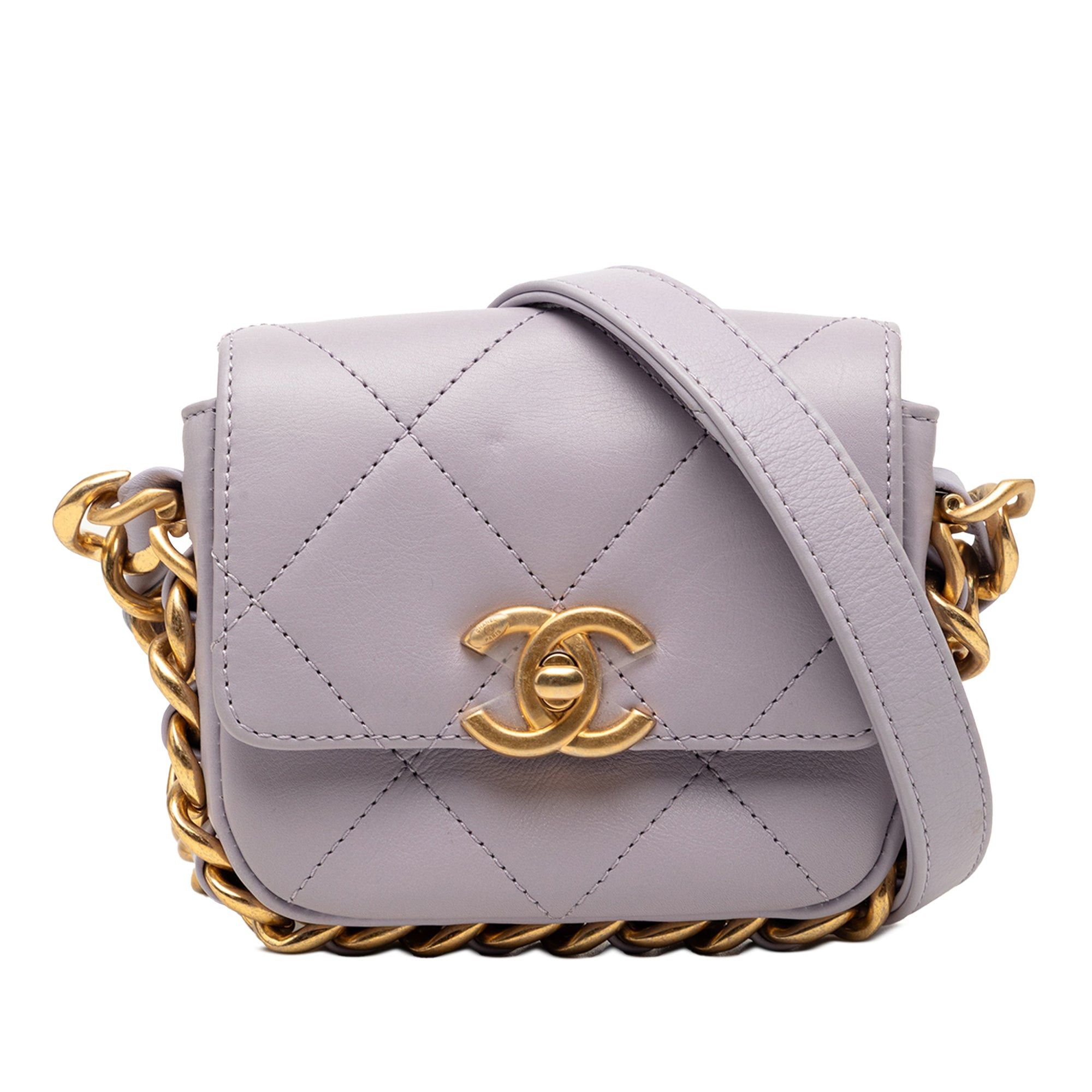 Chanel Mini Quilted Calfskin Framing Chain Flap Size ONE SIZE - 1 Thumbnail