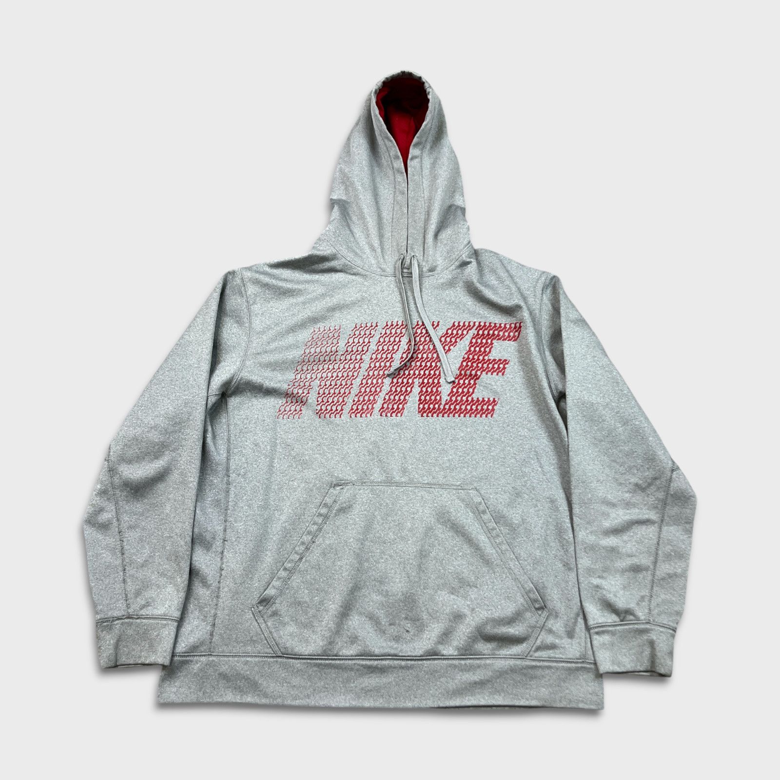 Nike × Vintage Nike Sportswear Hoodie XL Therma Fit Spell Out Pullover Hood Size US XL / EU 56 / 4 - 1 Thumbnail