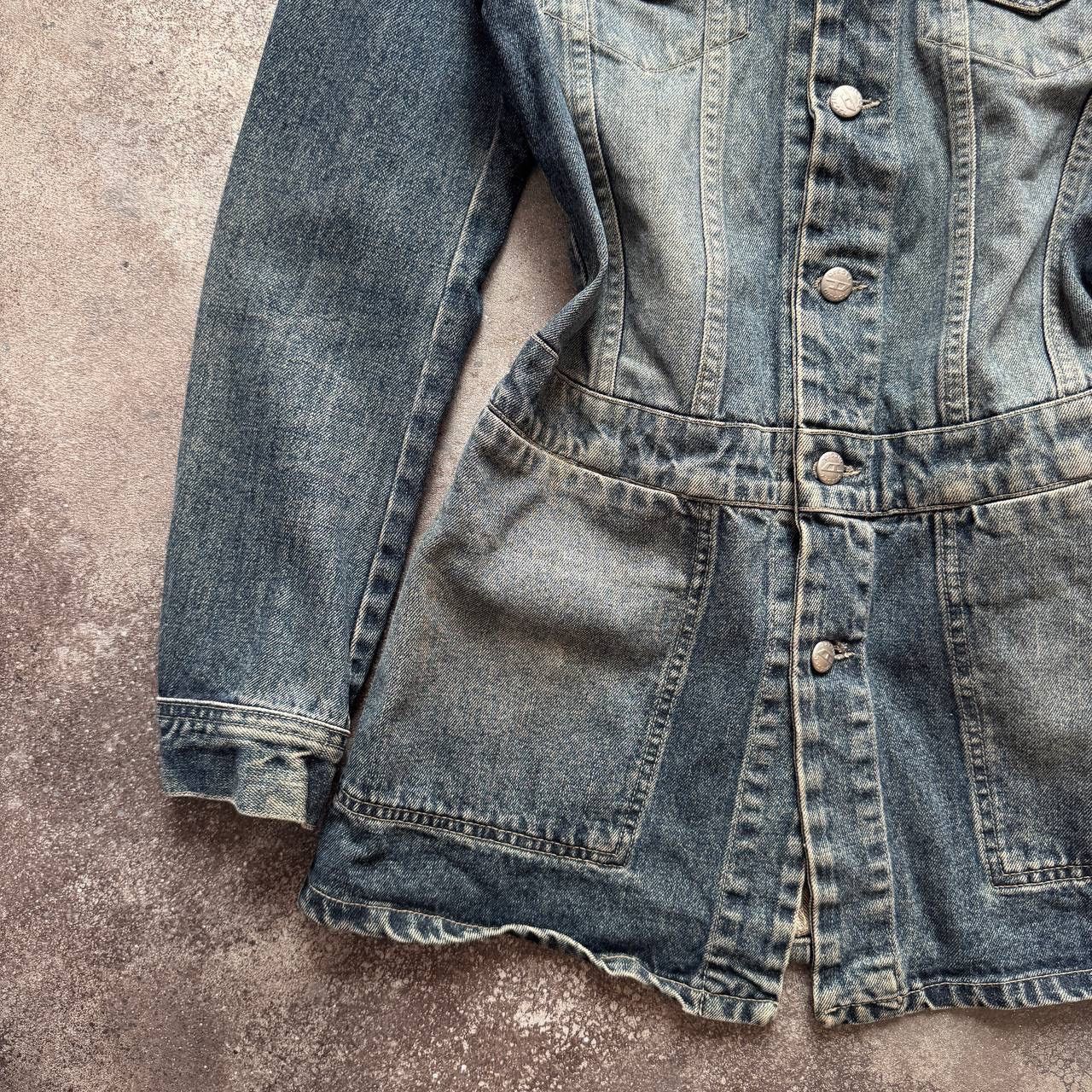 Diesel Diesel 90s Vintage Y2K Maxi Denim Jacket / Dress Coat Size S / US 4 / IT 40 - 6 Thumbnail