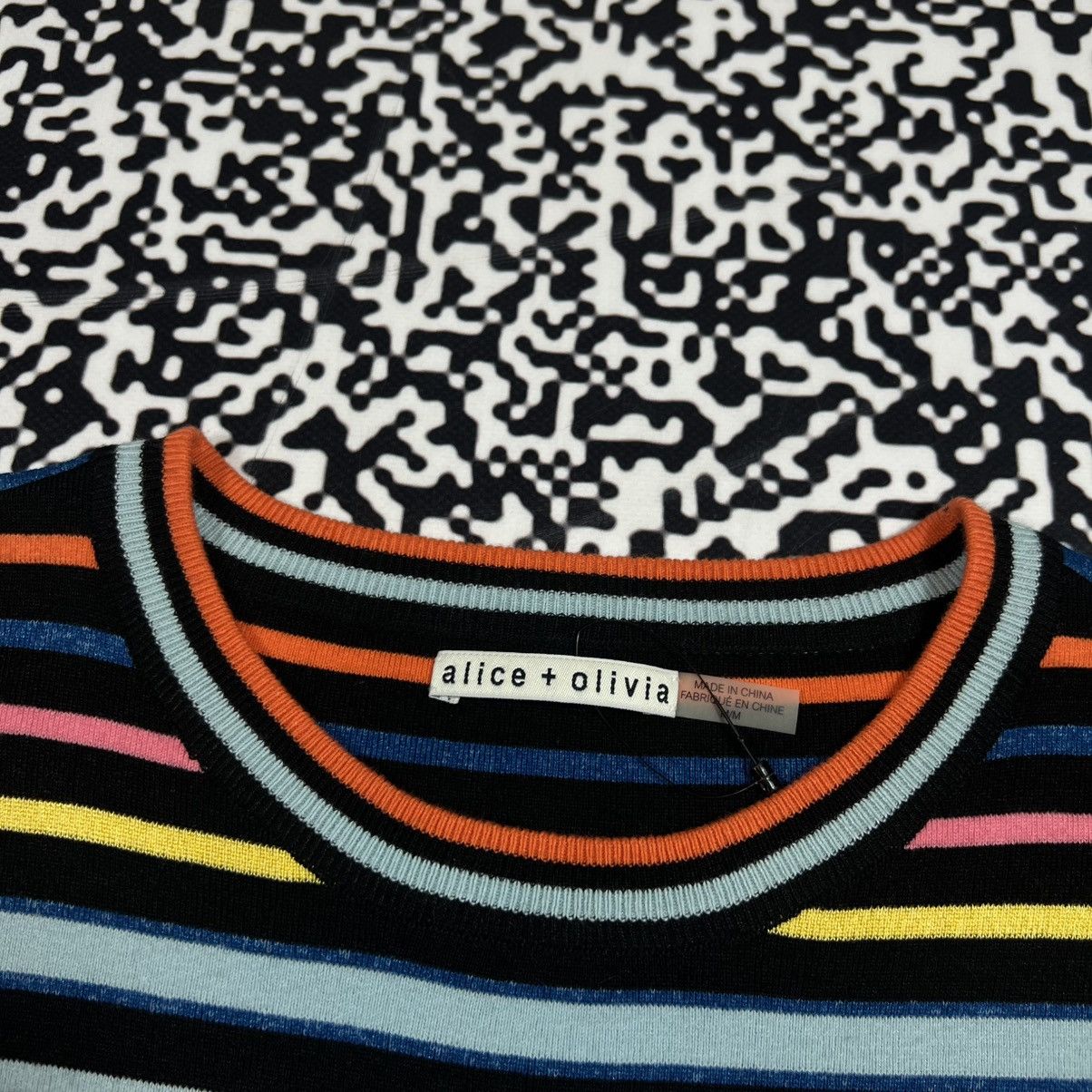 Alice + Olivia Vintage Y2K Alice + Olivia Striped Retro Luxury Tank Top Size M / US 6-8 / IT 42-44 - 10 Thumbnail