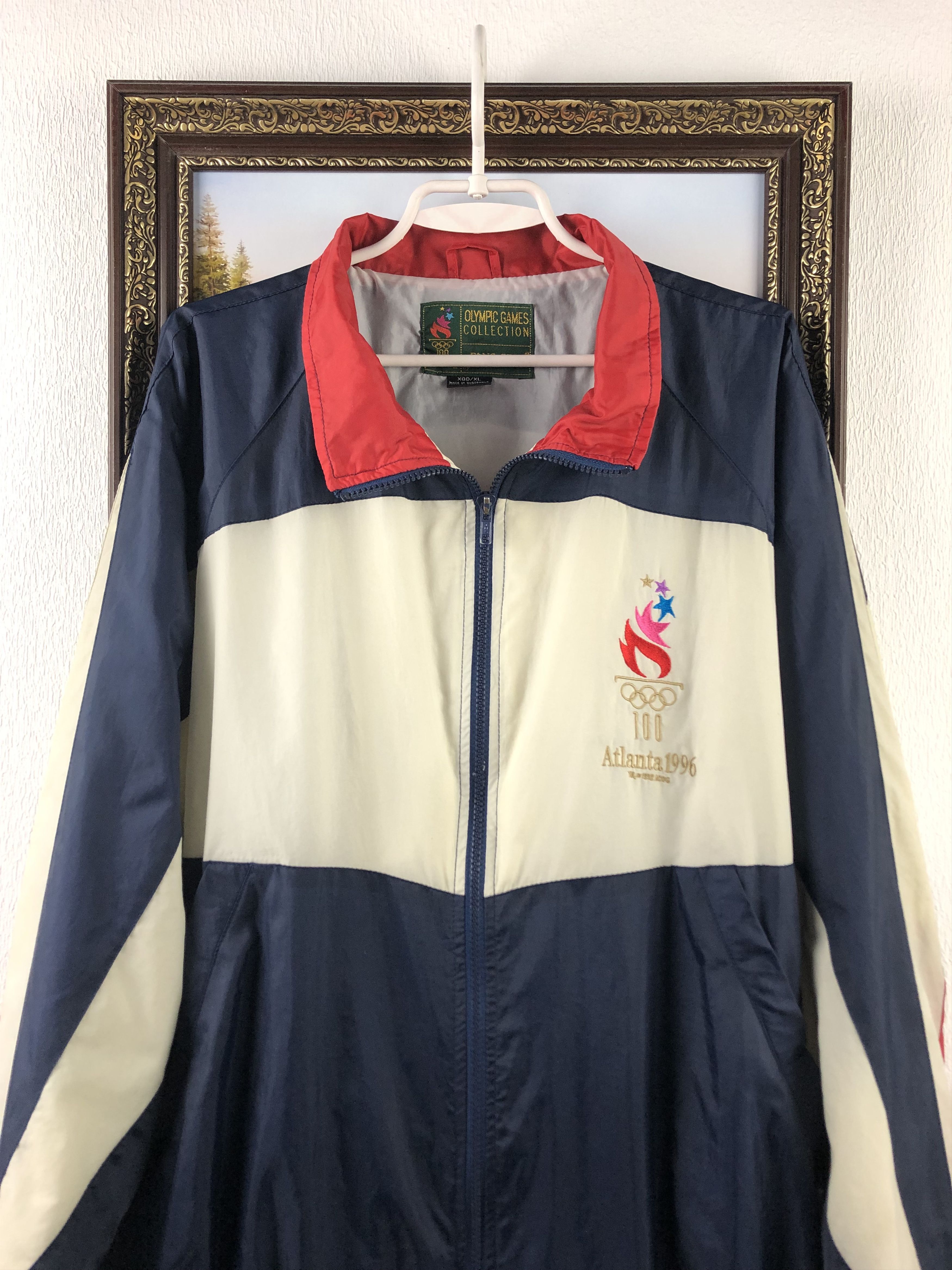 Vintage Vintage Atlanta 1996 USA Olympics Windbreaker Jacket Track Size US XL / EU 56 / 4 - 5 Thumbnail