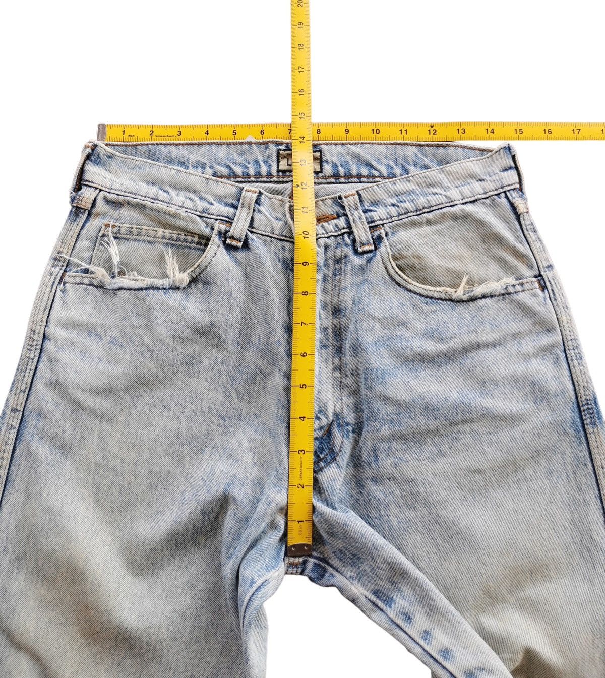 Levi's Vintage Levis Distressed Dirty Patina Destroy Jeans SZ 29x28 Size US 28 / EU 44 - 9 Thumbnail