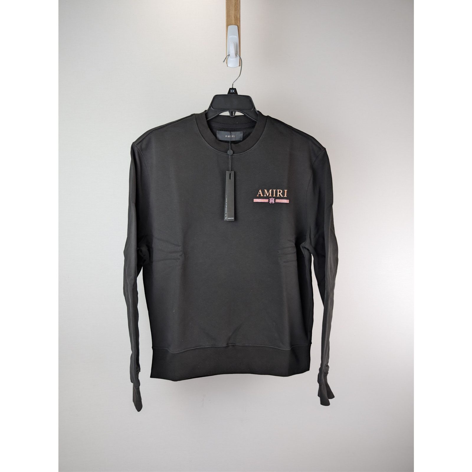 Amiri o1rshd1 MA Watercolor Bar Crewneck Sweatshirt in Black L Size US L / EU 52-54 / 3 - 9 Thumbnail