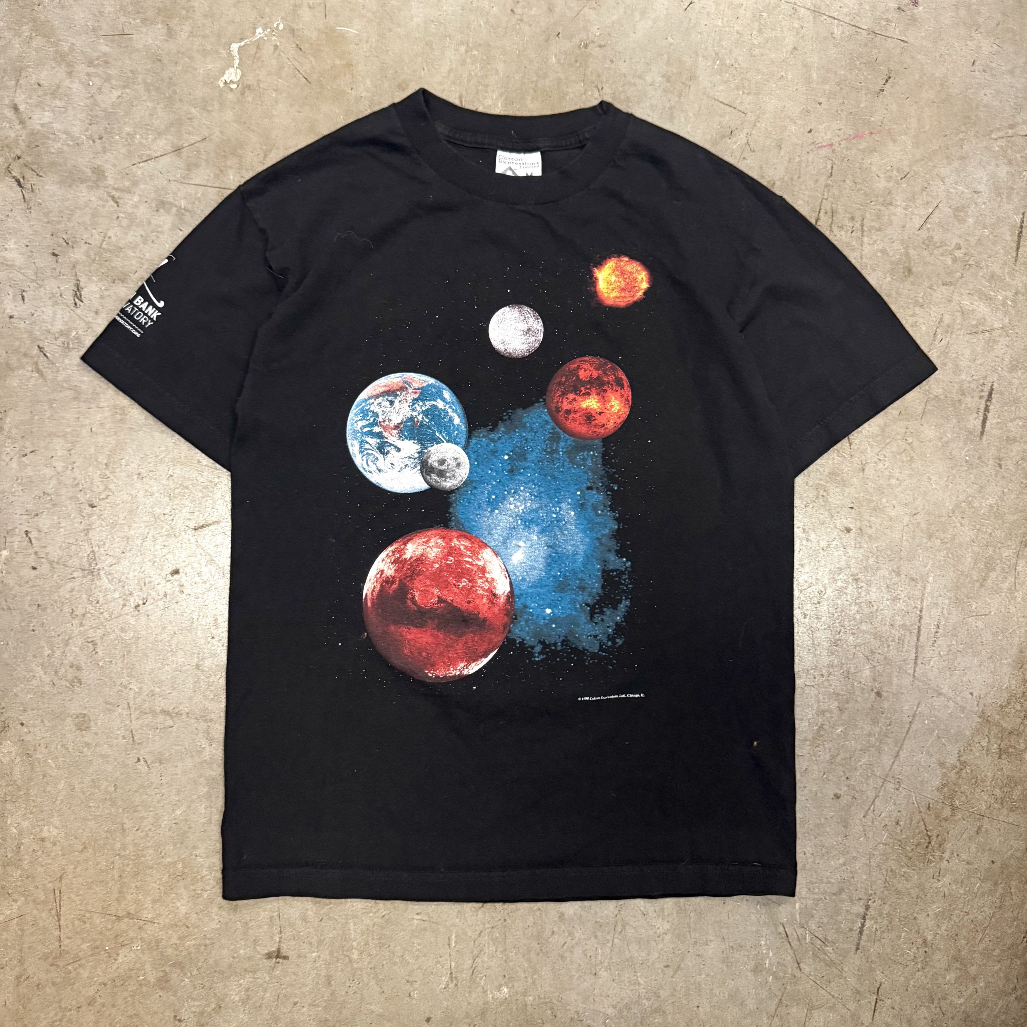 Vintage VTG 90s Space Planets graphic T Shirt Universe Galaxy Art Size US M / EU 48-50 / 2 - 1 Thumbnail