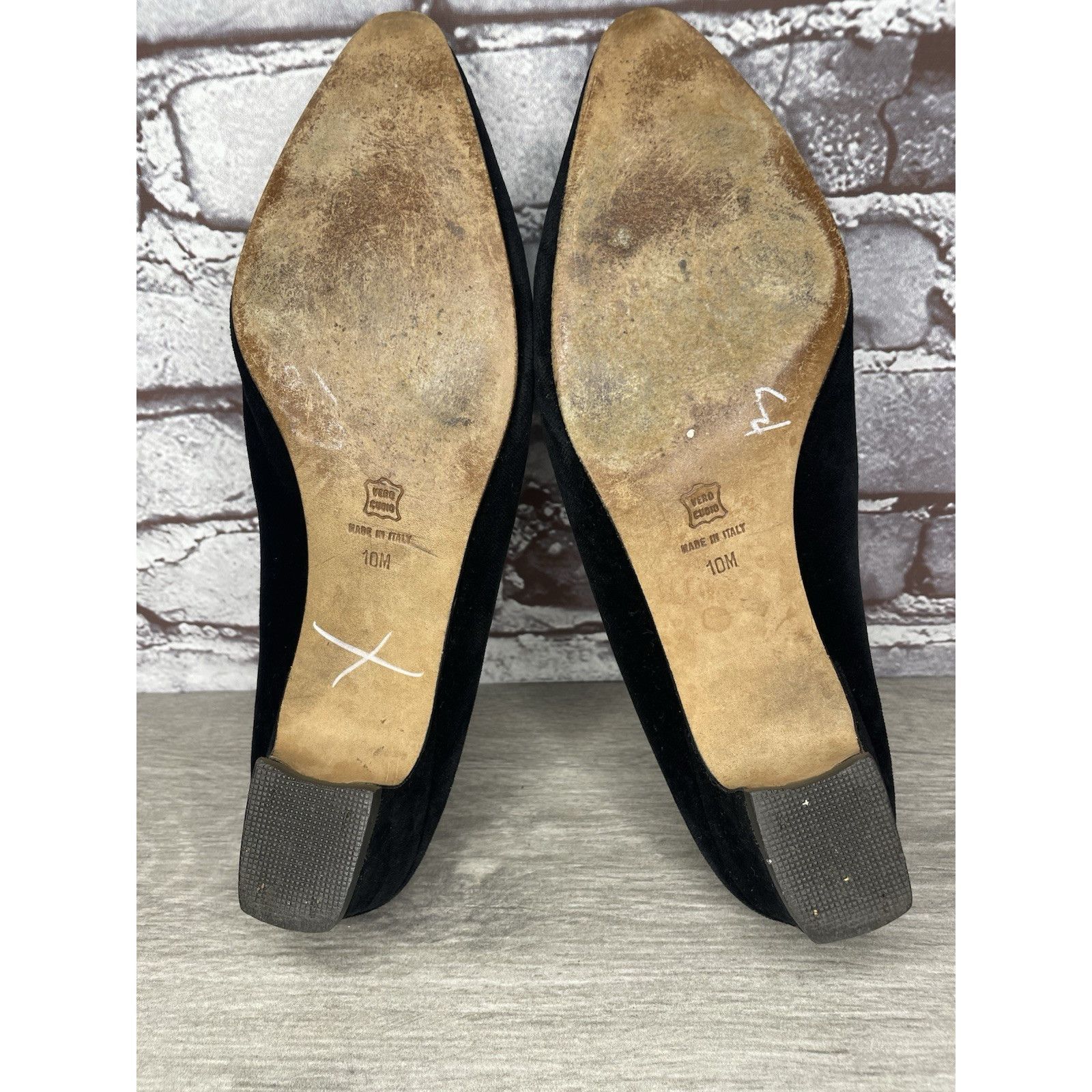 Umbro Umberto Mari Black Suede Leather Slip On Heel Mules Shoes Wo Size US 10 / IT 40 - 11 Thumbnail