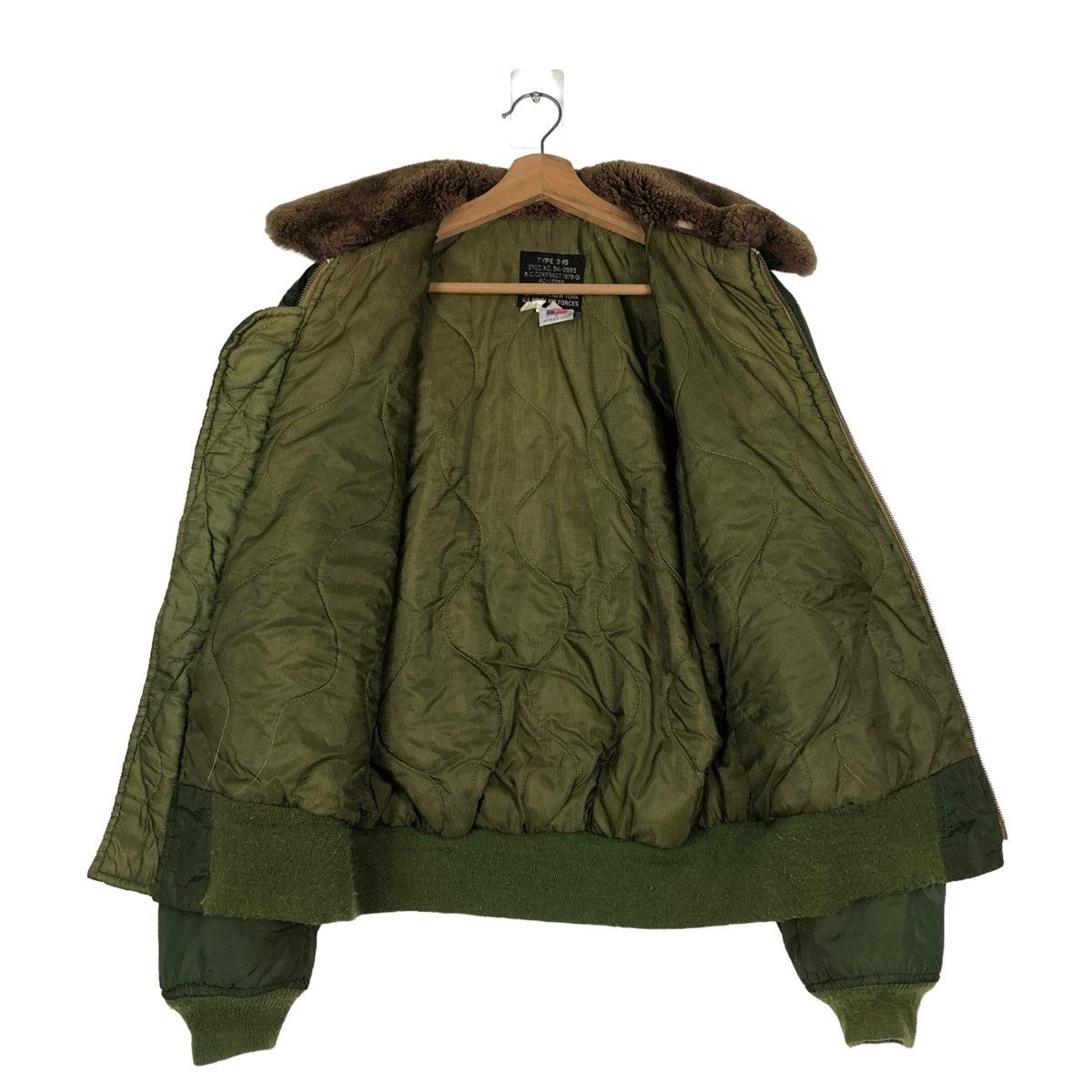 Avirex 🔥VINTAGE 70’s AVIREX USA BOMBER JACKET MINK FUR COLLAR Size US M / EU 48-50 / 2 - 13 Thumbnail