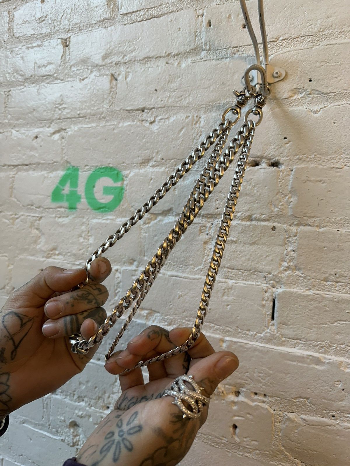 Chrome Hearts CHROME HEARTS 1-1 CUSTOM DOUBLE WALLET CHAIN Size ONE SIZE - 3 Thumbnail