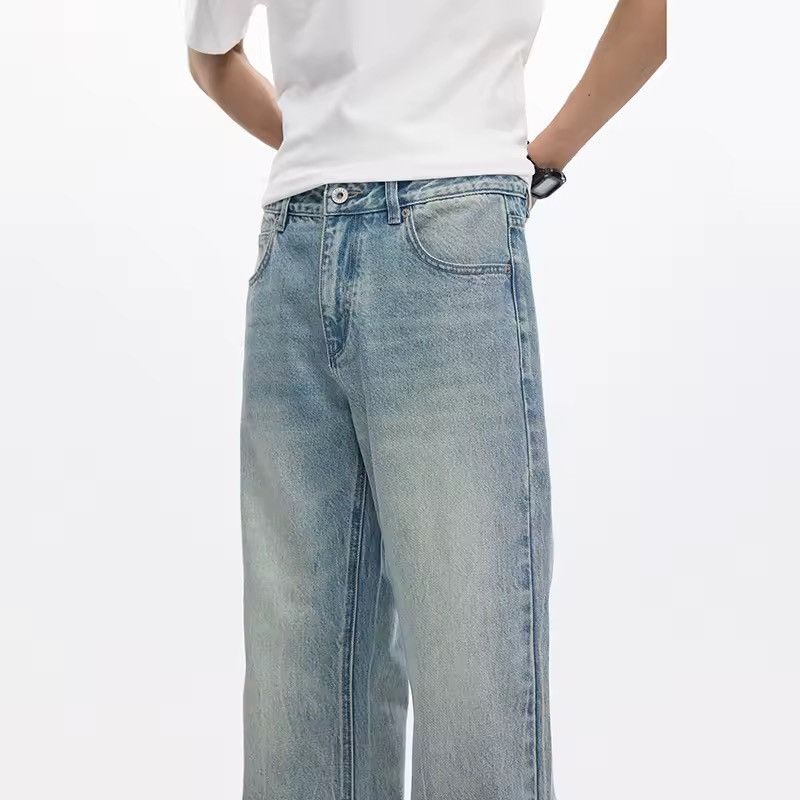 Jean Flared Streetwear Bootcut Light Blue Loose Y2k Jeans Size US 32 / EU 48 - 5 Thumbnail