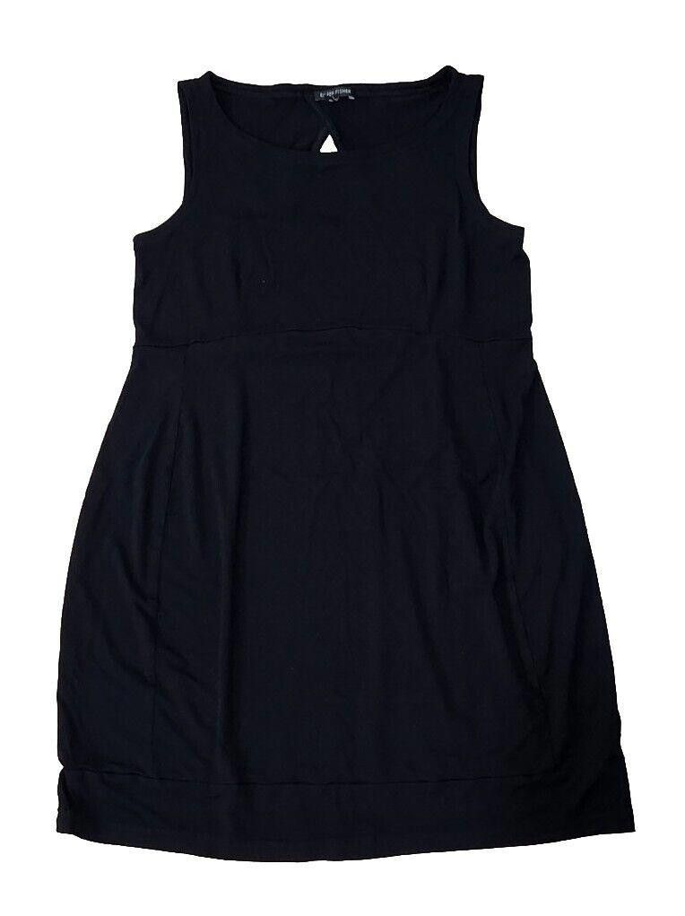 Eileen Fisher Eileen Fisher Dress Medium Black Sleeveless Stretch Sheath Size M / US 6-8 / IT 42-44 - 4 Thumbnail