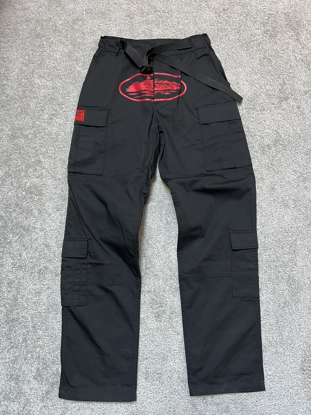 Corteiz Alcatraz Big Logo Baggy Cargo Pants Size L