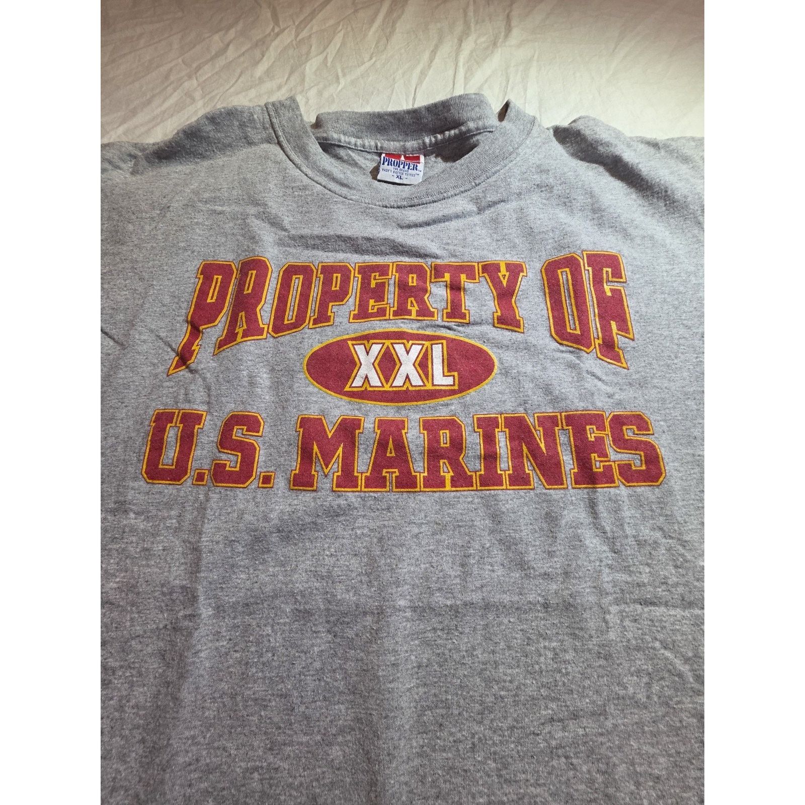 Propper US Marines Men's Size Xl Propper Grey Short Sleeve T-Shirt Size US XL / EU 56 / 4 - 1 Thumbnail
