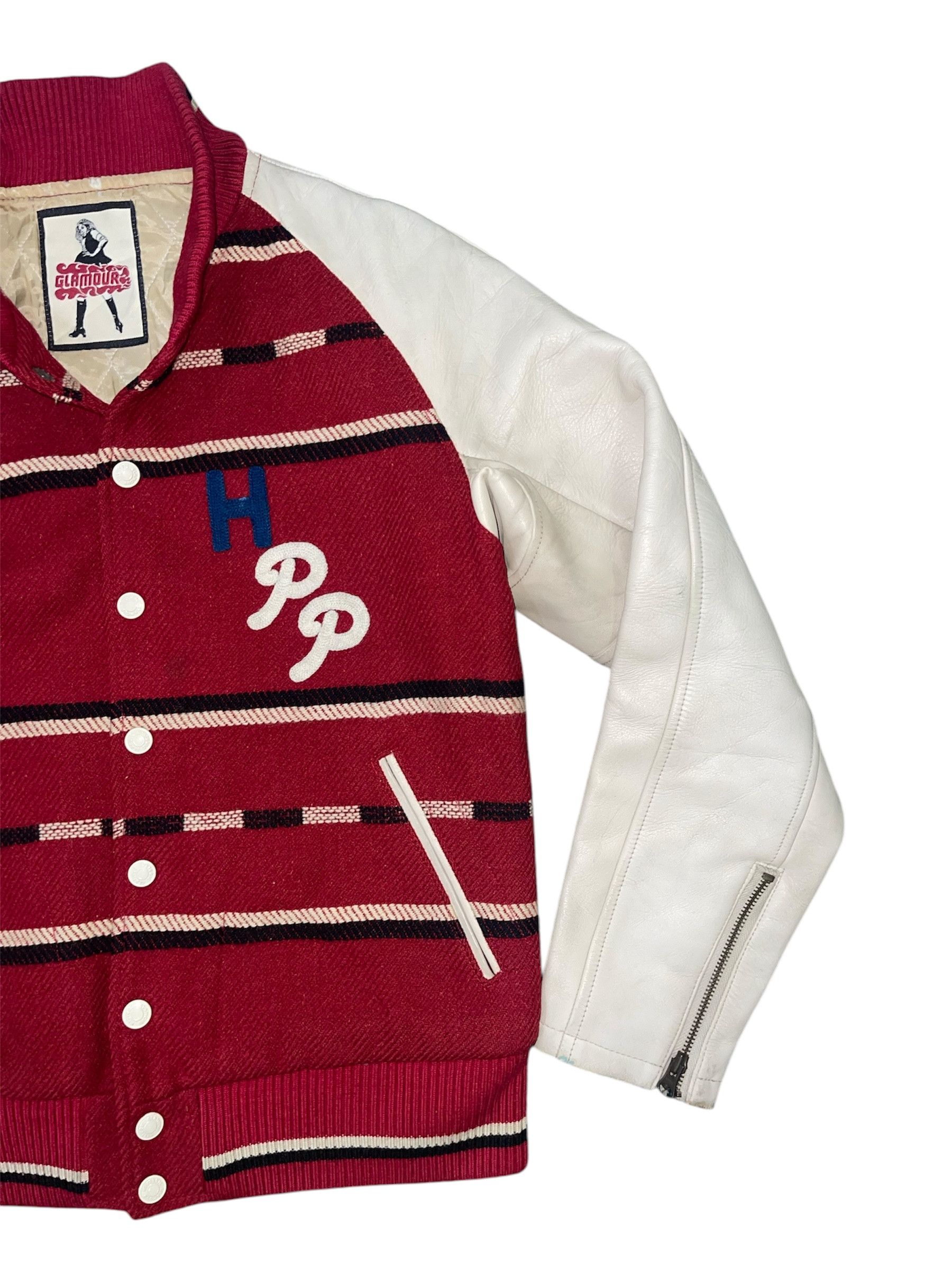 Hysteric Glamour Vintage 90s Hysteric Glamour Varsity Wool / Leather Jacket Size US S / EU 44-46 / 1 - 6 Thumbnail