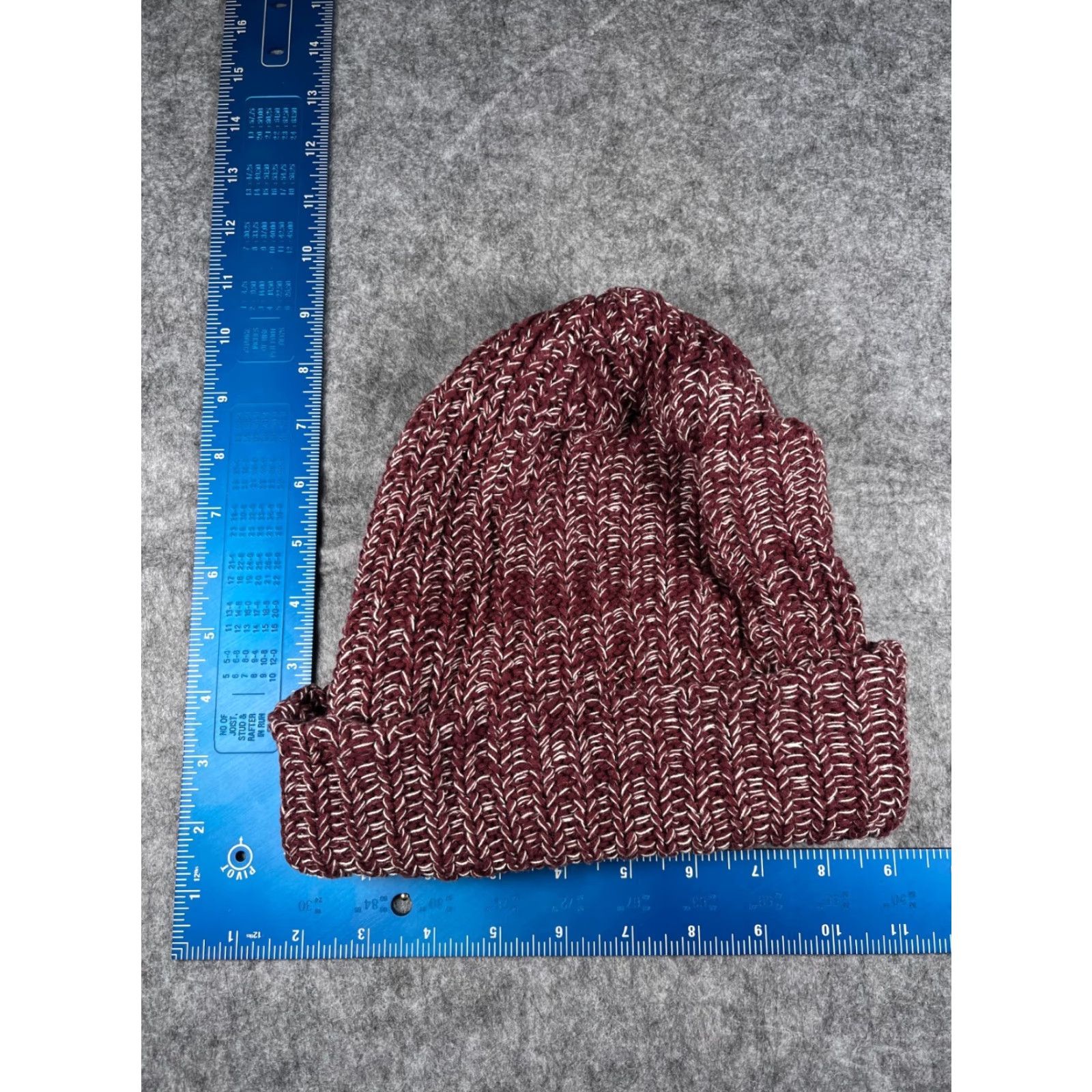Vintage Love Your Melon Beanie Womens One Size Red Knit 100% Cotton Made USA Ski Hat/Beanie Mens Women Girls Size ONE SIZE - 4 Thumbnail