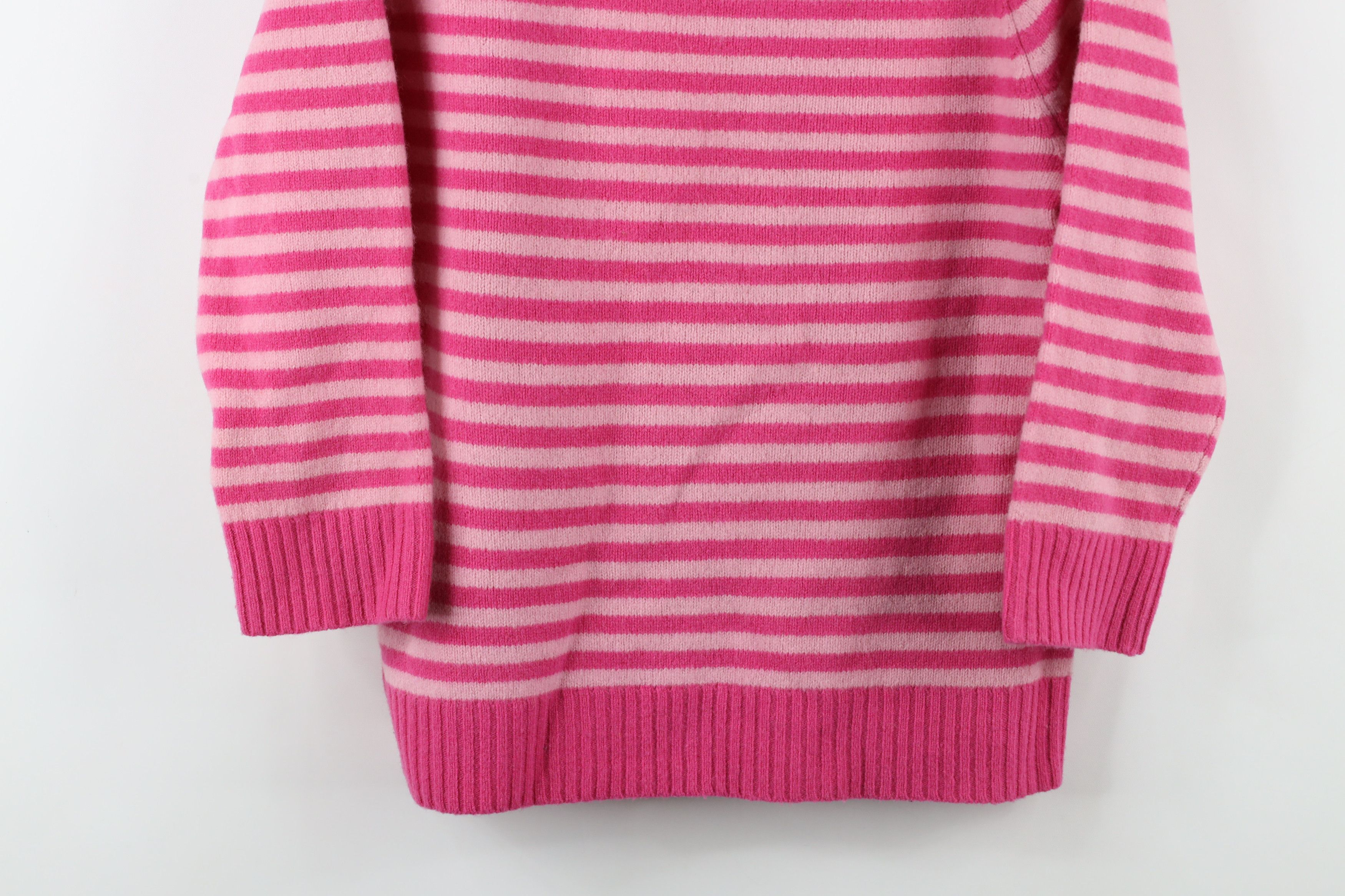 Gap × Vintage Vintage Y2K 2003 Gap Babydoll Lambswool Knit Striped Sweater Size L / US 10 / IT 46 - 3 Thumbnail
