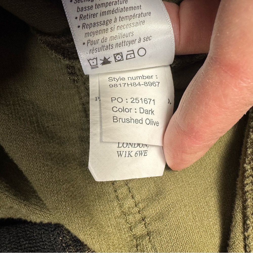 Paige Paige Maternity Cindy Corduroy Pants In Dark Brushed Olive Size 27" / US 4 / IT 40 - 9 Thumbnail