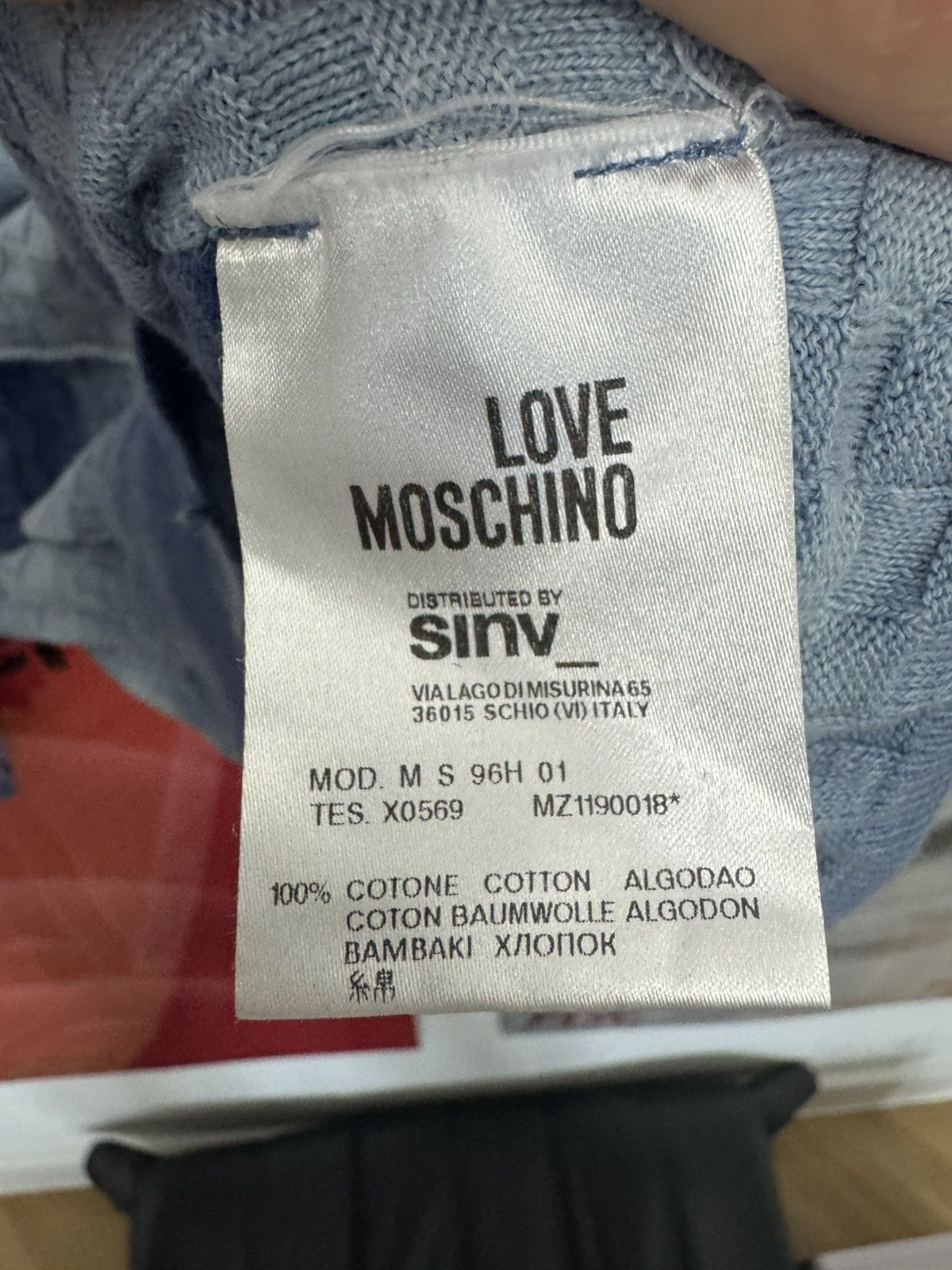 Moschino Love Moschino Blue Cloud Cardigan Rare Luxury Sweater Knit Size US L / EU 52-54 / 3 - 6 Thumbnail
