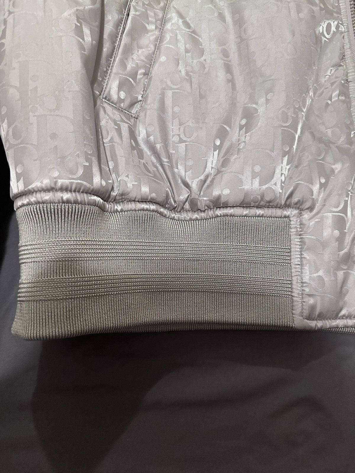 Dior Dior Oblique Bomber Jacket Gray Technical Fabric 52 L Size US L / EU 52-54 / 3 - 8 Thumbnail