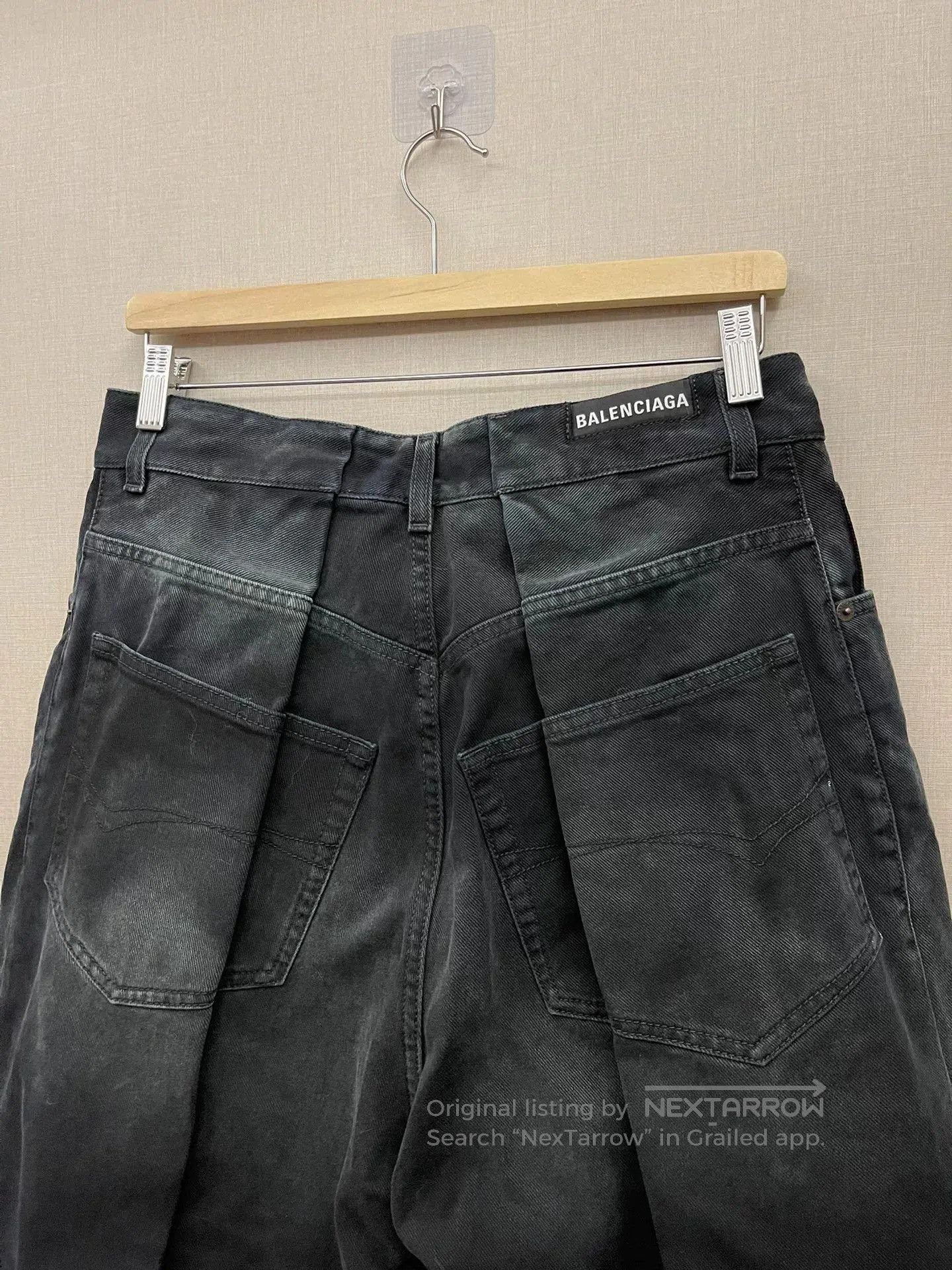 Balenciaga balenciaga baggy black wide. Size US 26 / EU 42 - 4 Thumbnail