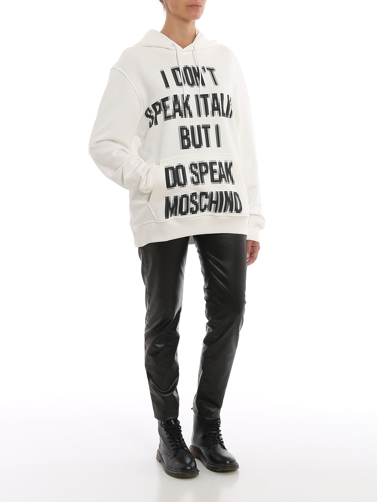 Moschino o1y0225 Hoodie in White Size US XXS / EU 40 - 5 Thumbnail