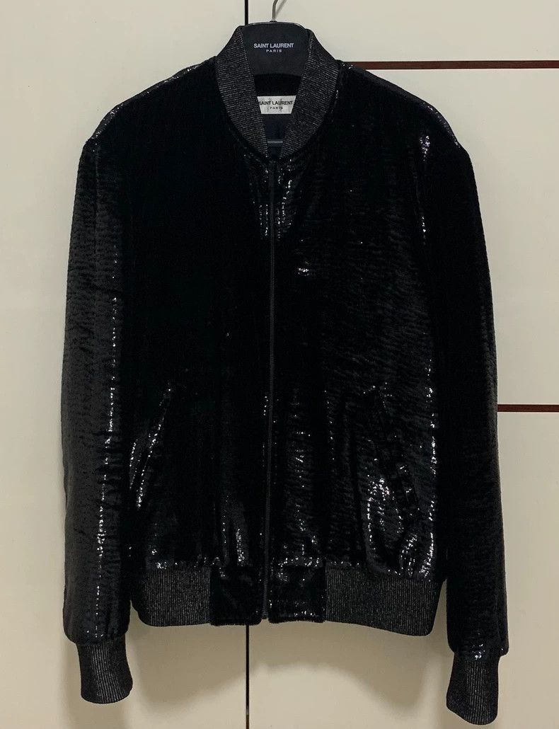 Saint Laurent SLP 17FW Black Bomber Jacket