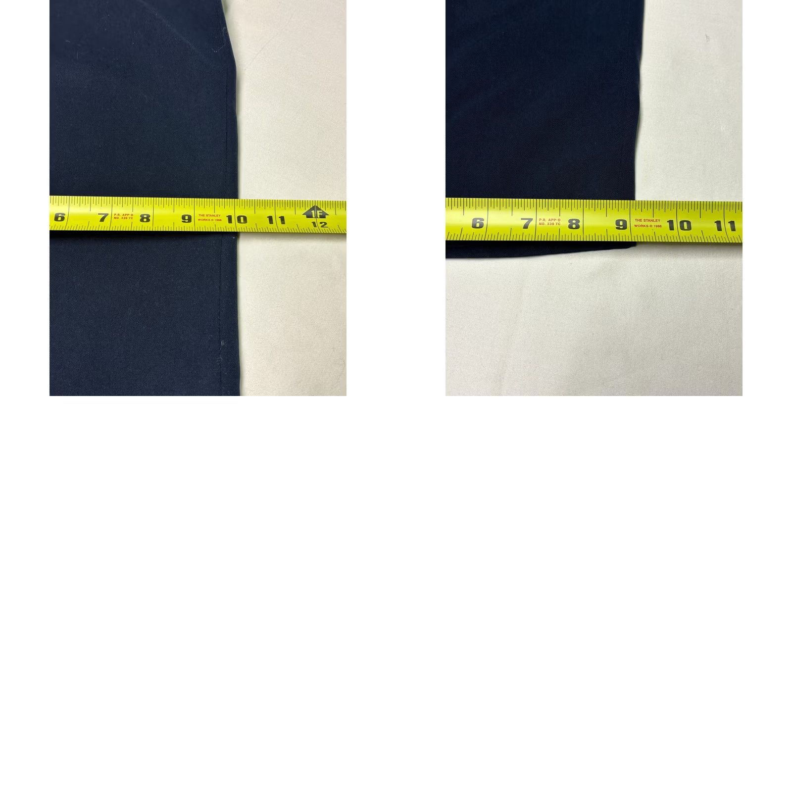 Vintage L.L.Bean Mens Navy Polyester Dress Pants - Waist 36" - 30" - Zip Size US 36 / EU 52 - 9 Thumbnail