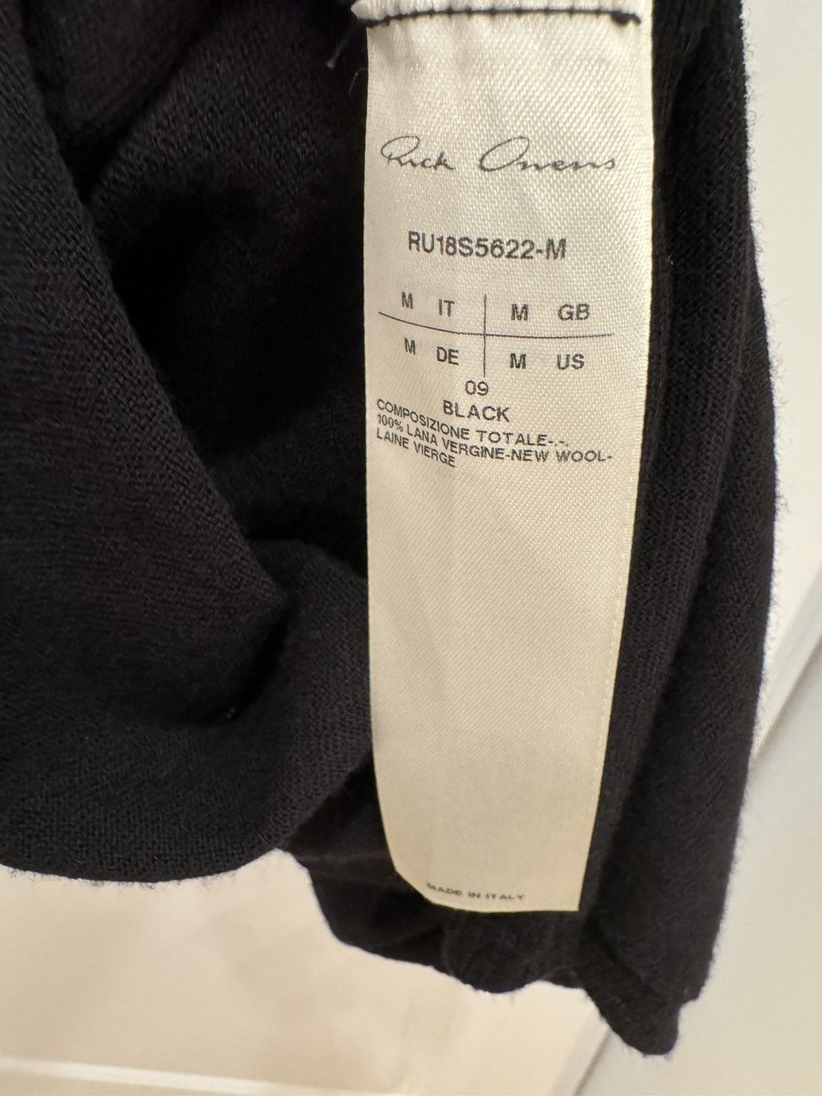 Rick Owens Rick Owens New Wool SS/18 Sweater Black Size US M / EU 48-50 / 2 - 3 Thumbnail