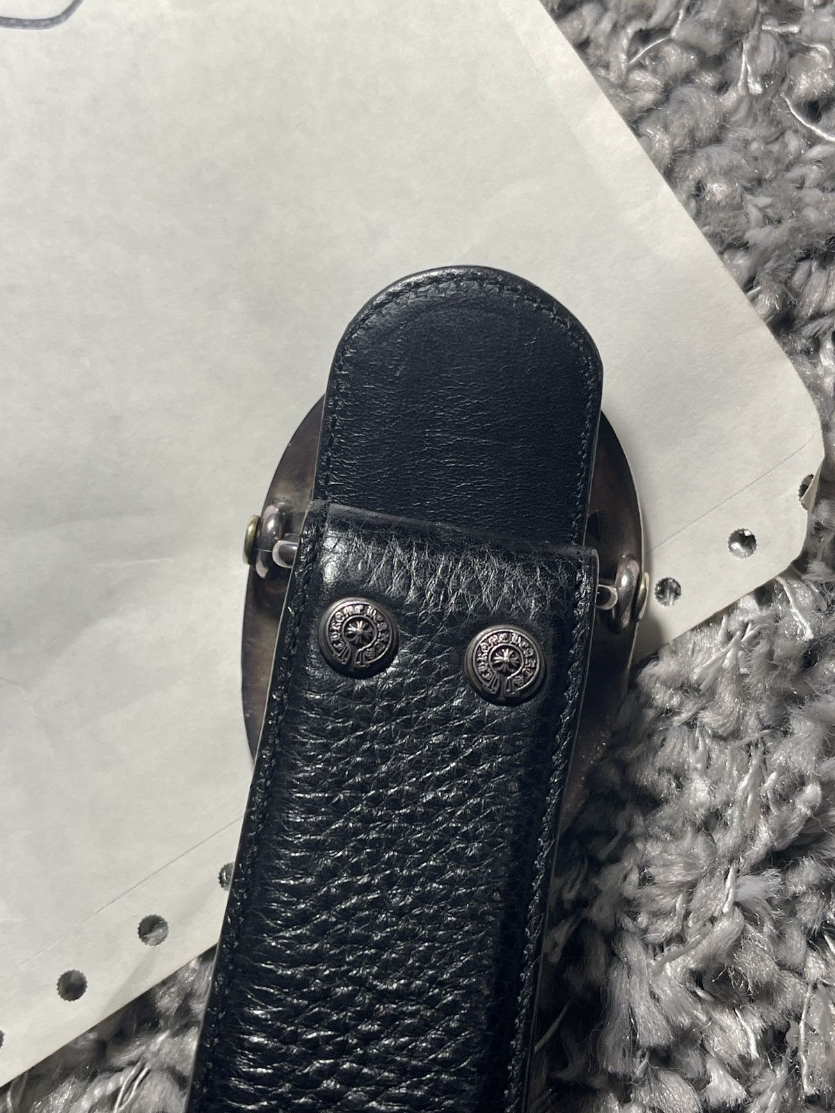Chrome Hearts CHROME HEARTS OVAL BUCKLE AND BELT STRAP Size 34 - 2 Thumbnail