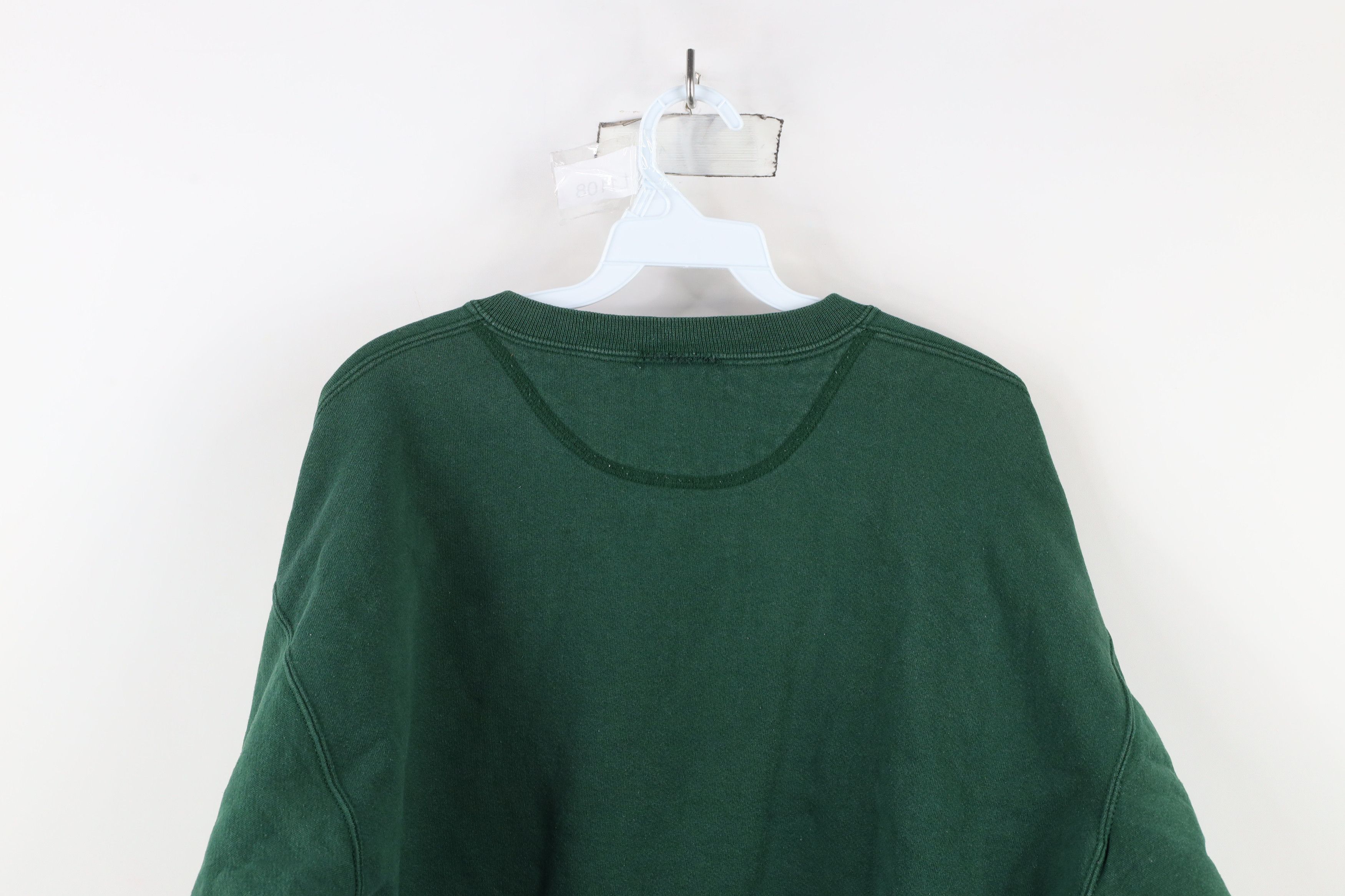 Vintage Vintage 90s Streetwear Huntington Sweatshirt Green USA Size US L / EU 52-54 / 3 - 12 Thumbnail