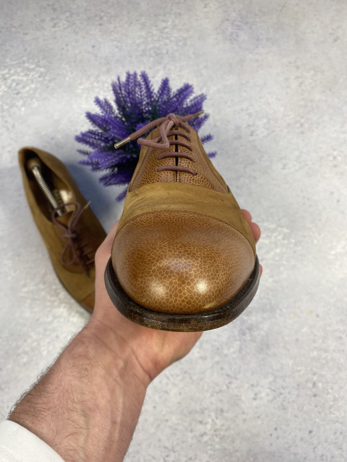 Bally Bally Suede/Leather Men’s Shoes Size US 9 1/2 Hand Made Size US 9.5 / EU 42-43 - 19 Thumbnail
