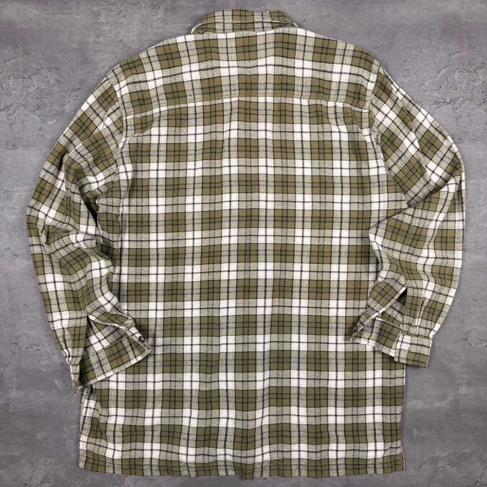 Levi's × Vintage Vintage Levi's Jeans Green Plaid Flannel Shirt Size US XL / EU 56 / 4 - 6 Thumbnail