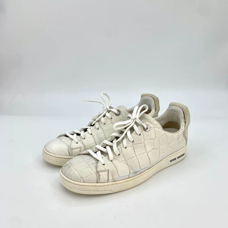 Louis Vuitton Louis Vuitton White Checkerboard Lace Up Casual Sneakers Size US 8.5 / EU 41-42 - 1 Thumbnail