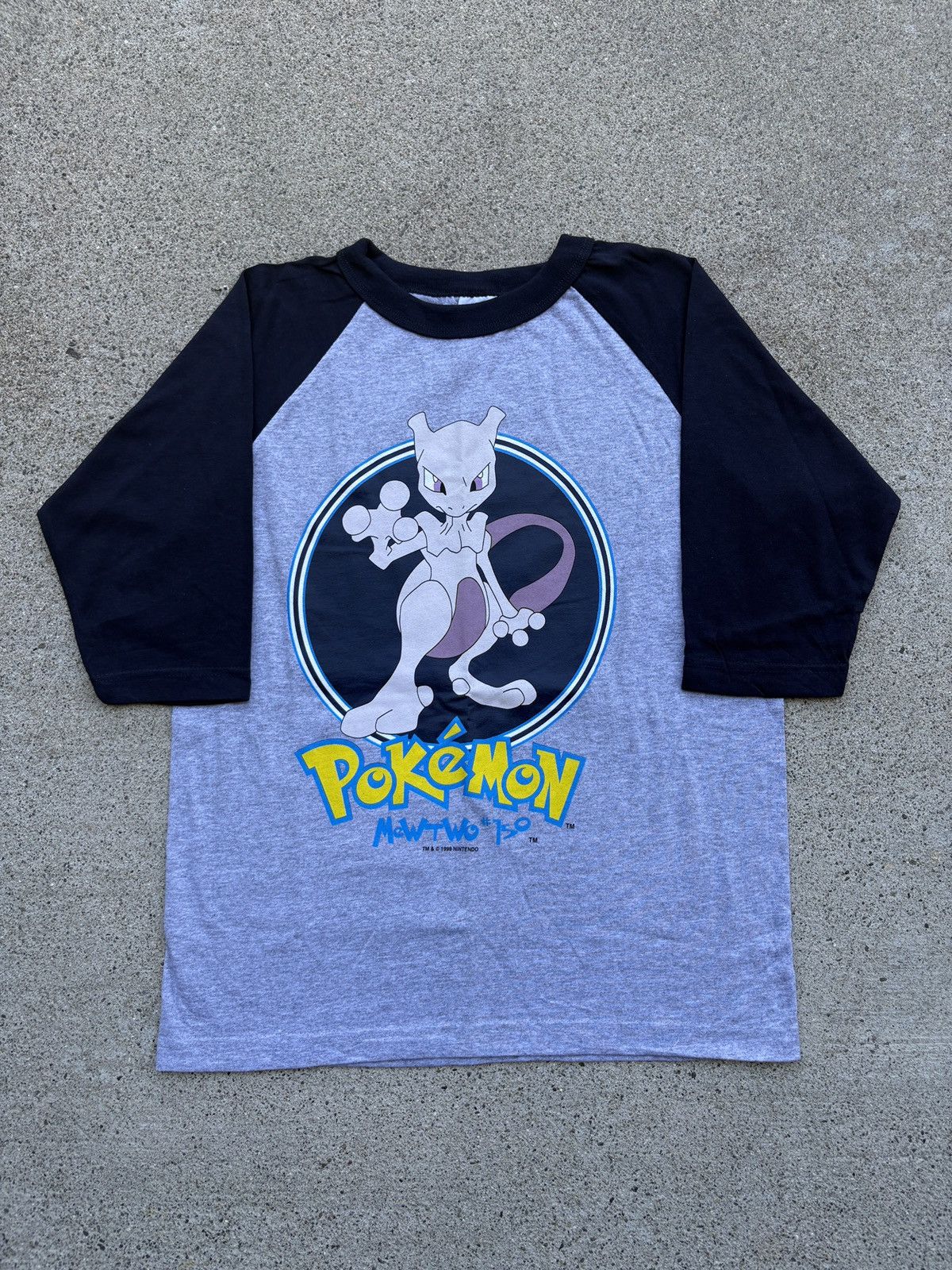 Pokemon Vintage 1999 Pokèmon “#150” MewTwo 3/4 Sleeve Shirt Size M Size US M / EU 48-50 / 2 - 1 Thumbnail