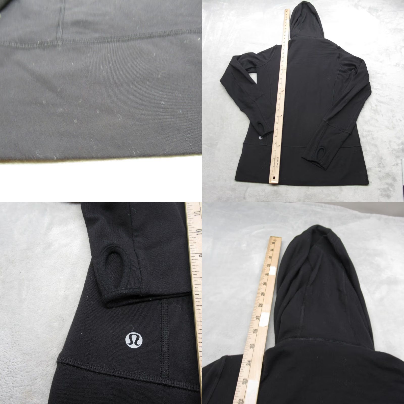 Lululemon Lululemon Define Hoodie 4 Black Full Zip Athletic Pockets Thumbholes Womens Size S / US 4 / IT 40 - 8 Thumbnail